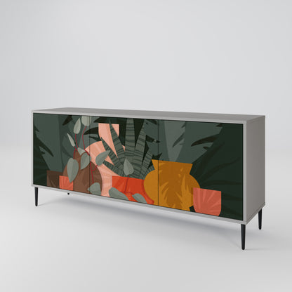 TROPICAL COMPOSITION 3-Door Sideboard