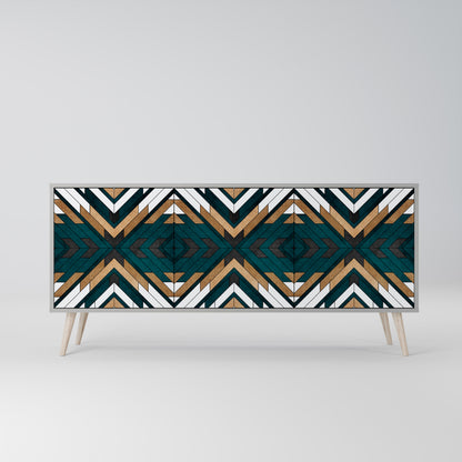 ARTISTIC GEOMETRY 3-Door Sideboard