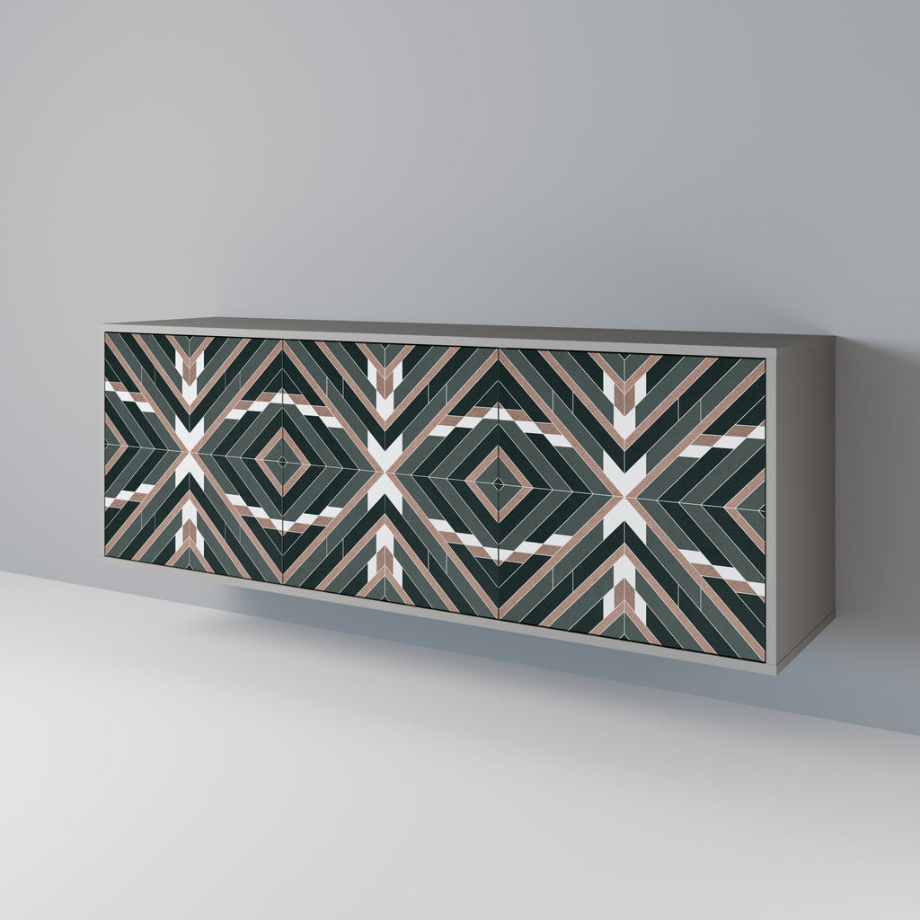 Buffet 3 portes DIMENSION DELIGHTS en finition grise