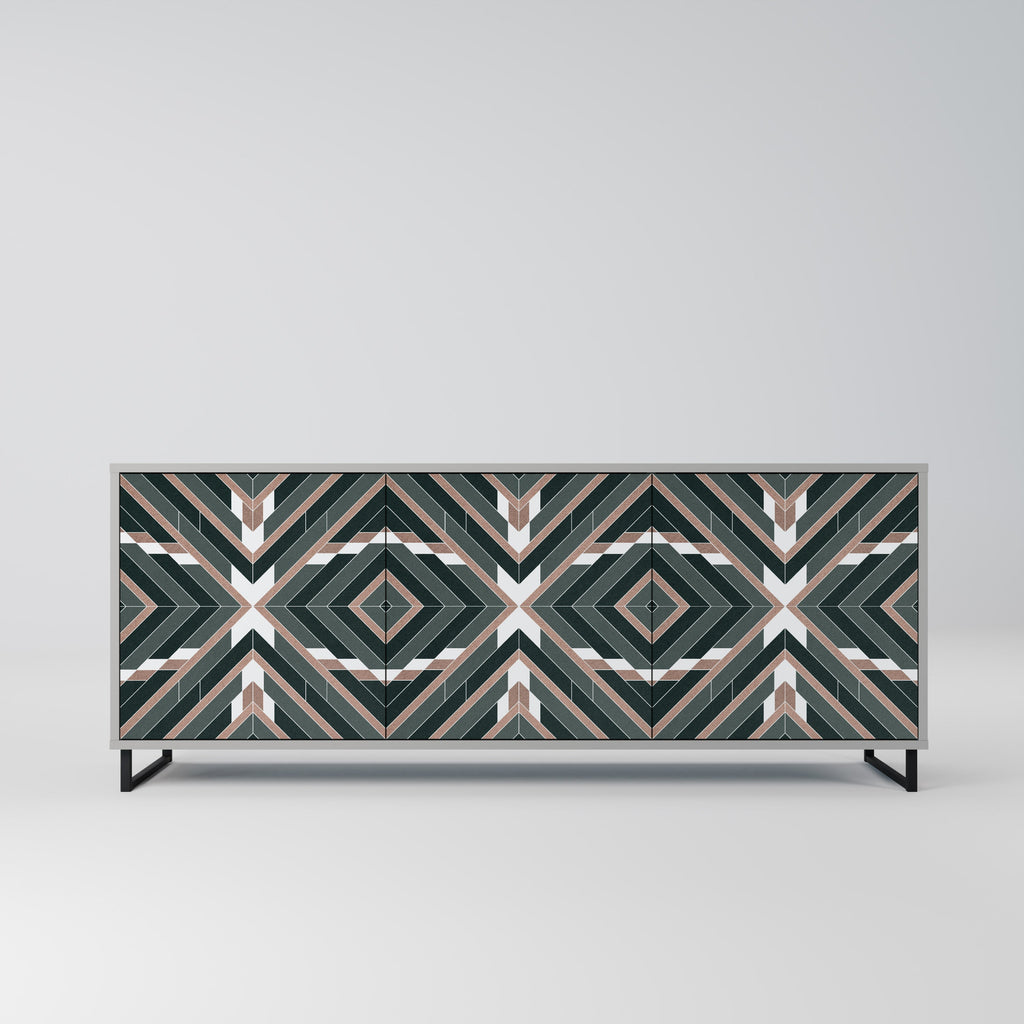 Buffet 3 portes DIMENSION DELIGHTS en finition grise