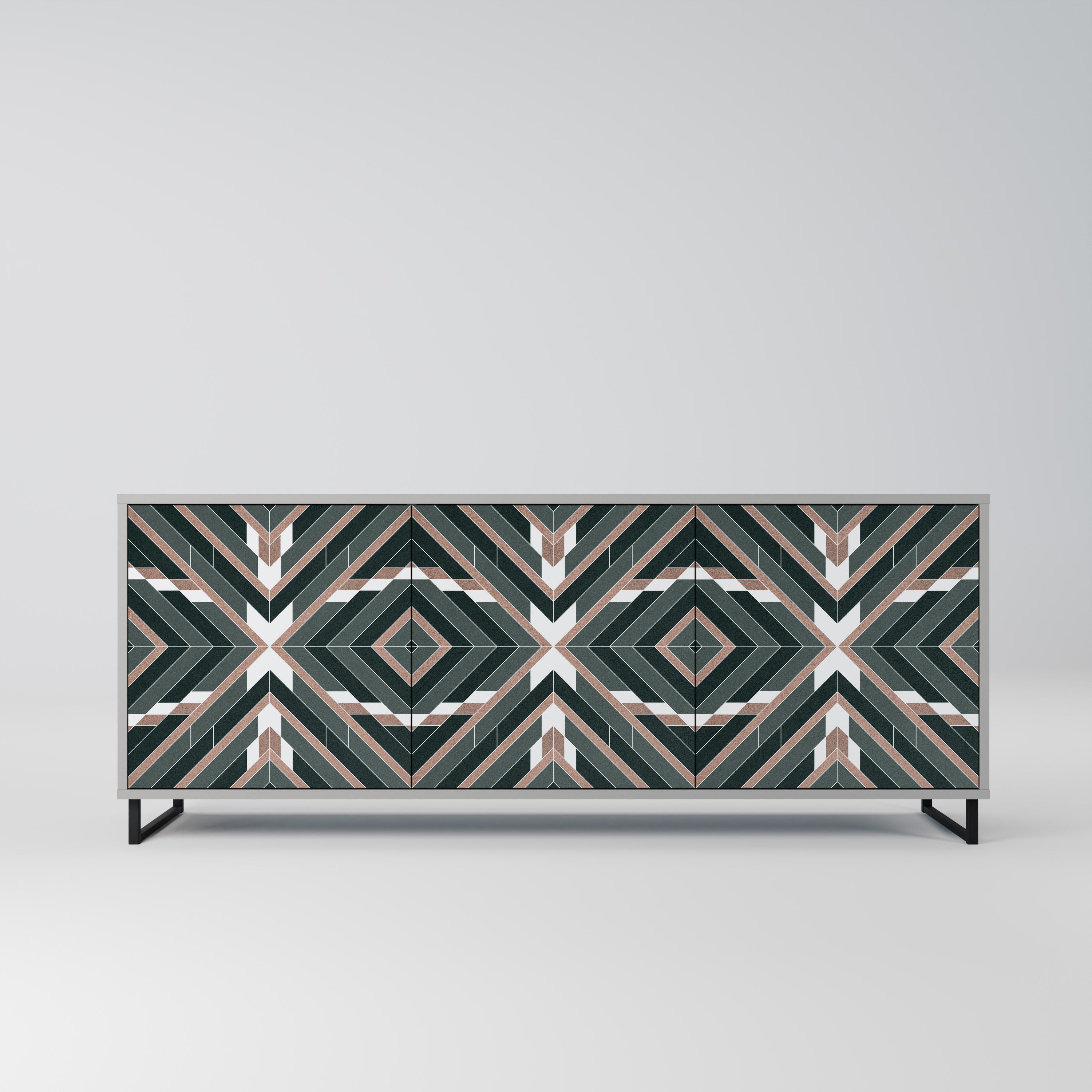 Buffet 3 portes DIMENSION DELIGHTS en finition grise