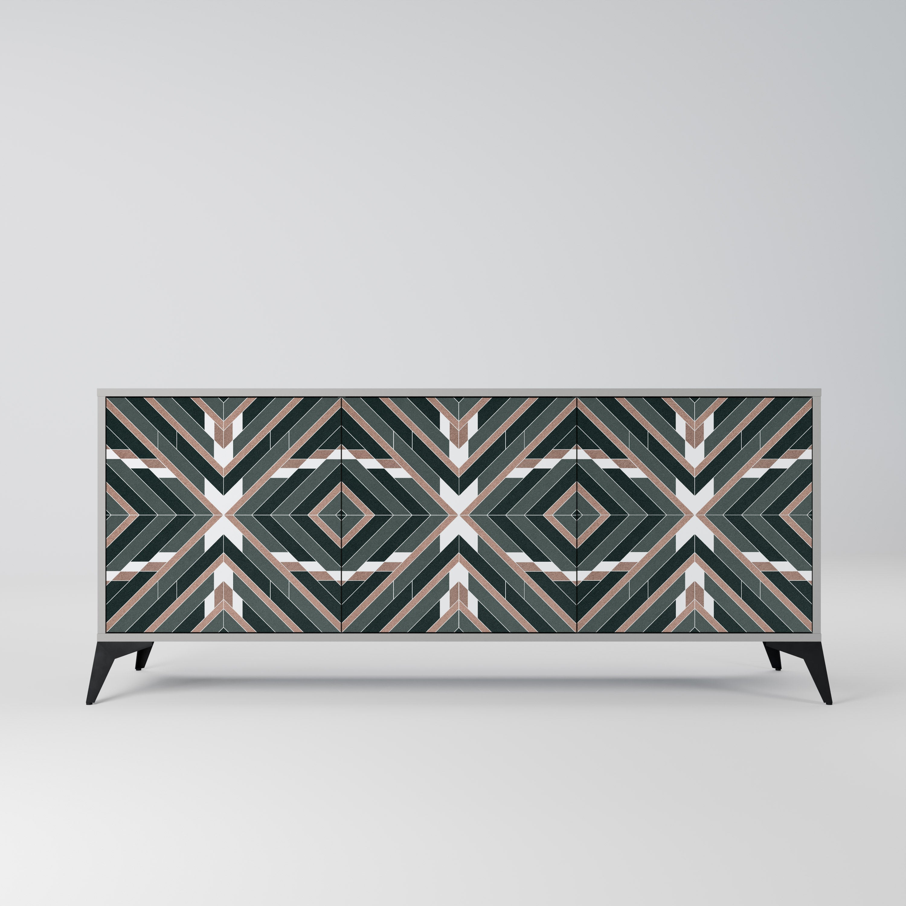 Buffet 3 portes DIMENSION DELIGHTS en finition grise