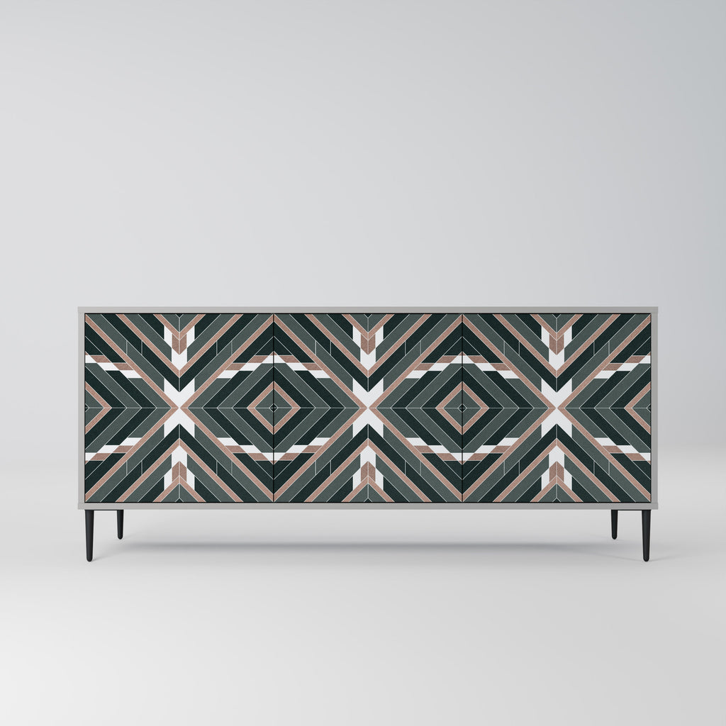 Buffet 3 portes DIMENSION DELIGHTS en finition grise