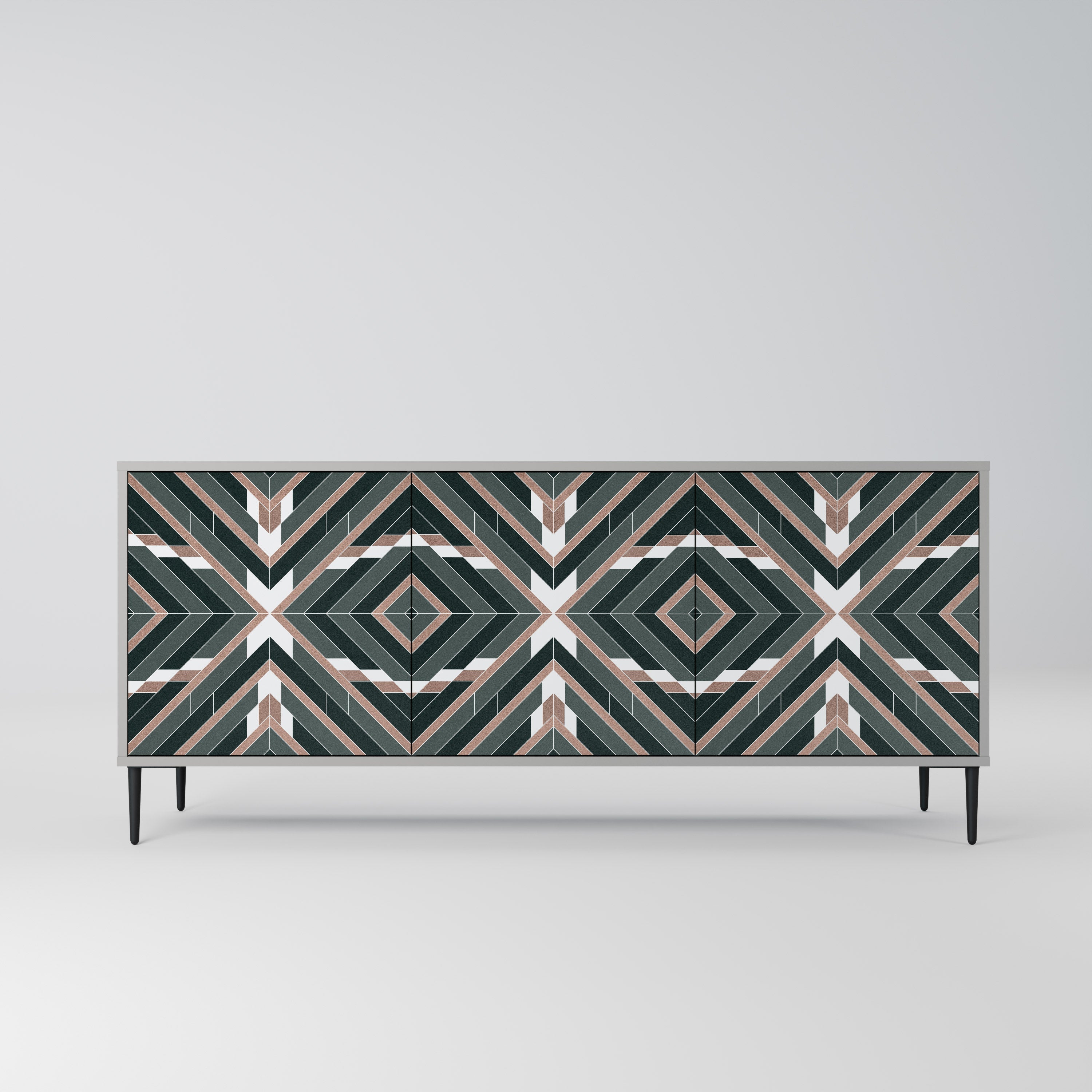 Buffet 3 portes DIMENSION DELIGHTS en finition grise