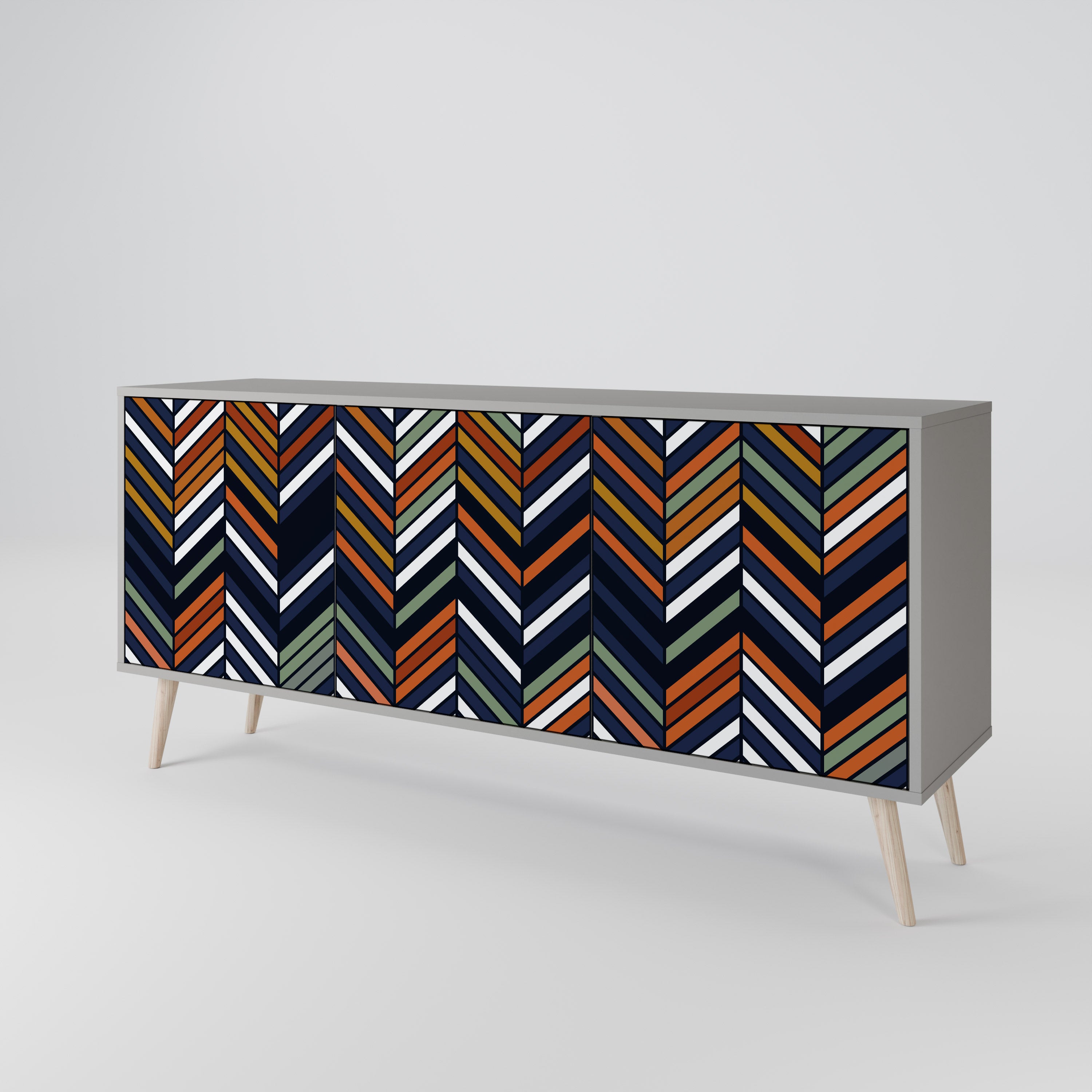 VIBRANT PATCHWORK 3-Door Sideboard