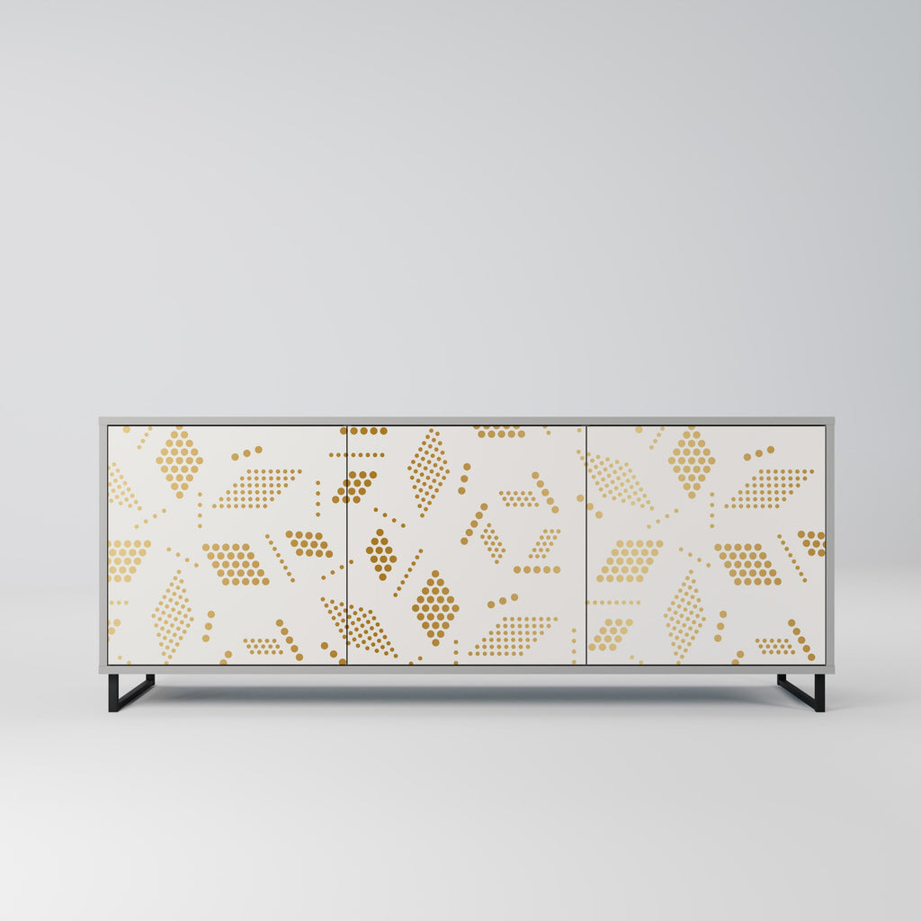 Buffet 3 portes SPOTTED DAZE en finition grise