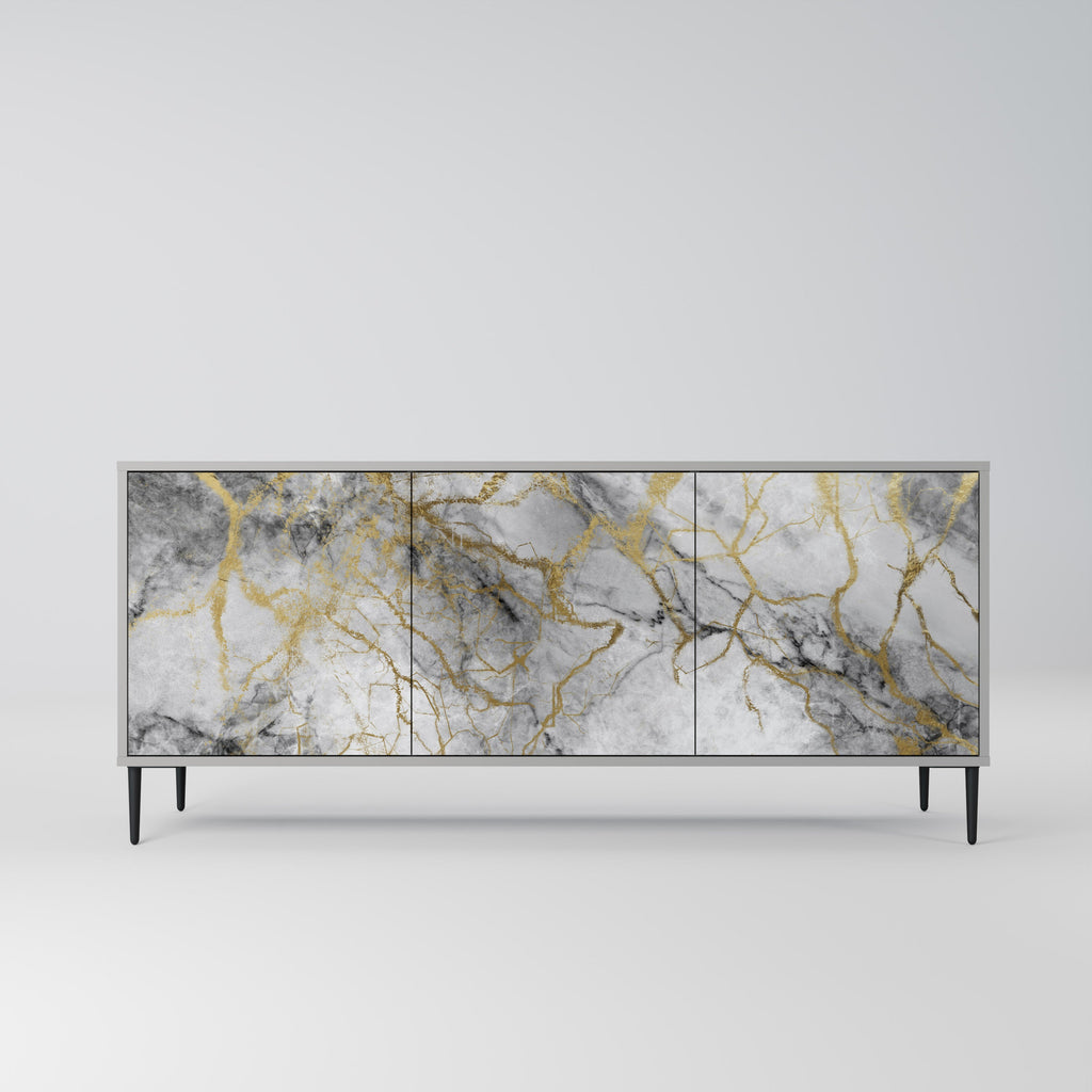 Buffet 3 portes TIMELESS GLIDE finition grise