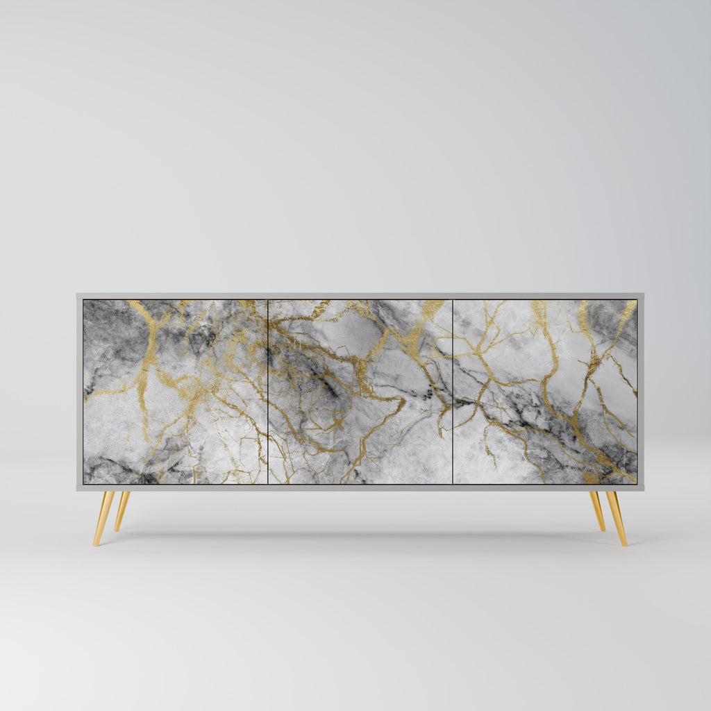 Buffet 3 portes TIMELESS GLIDE finition grise