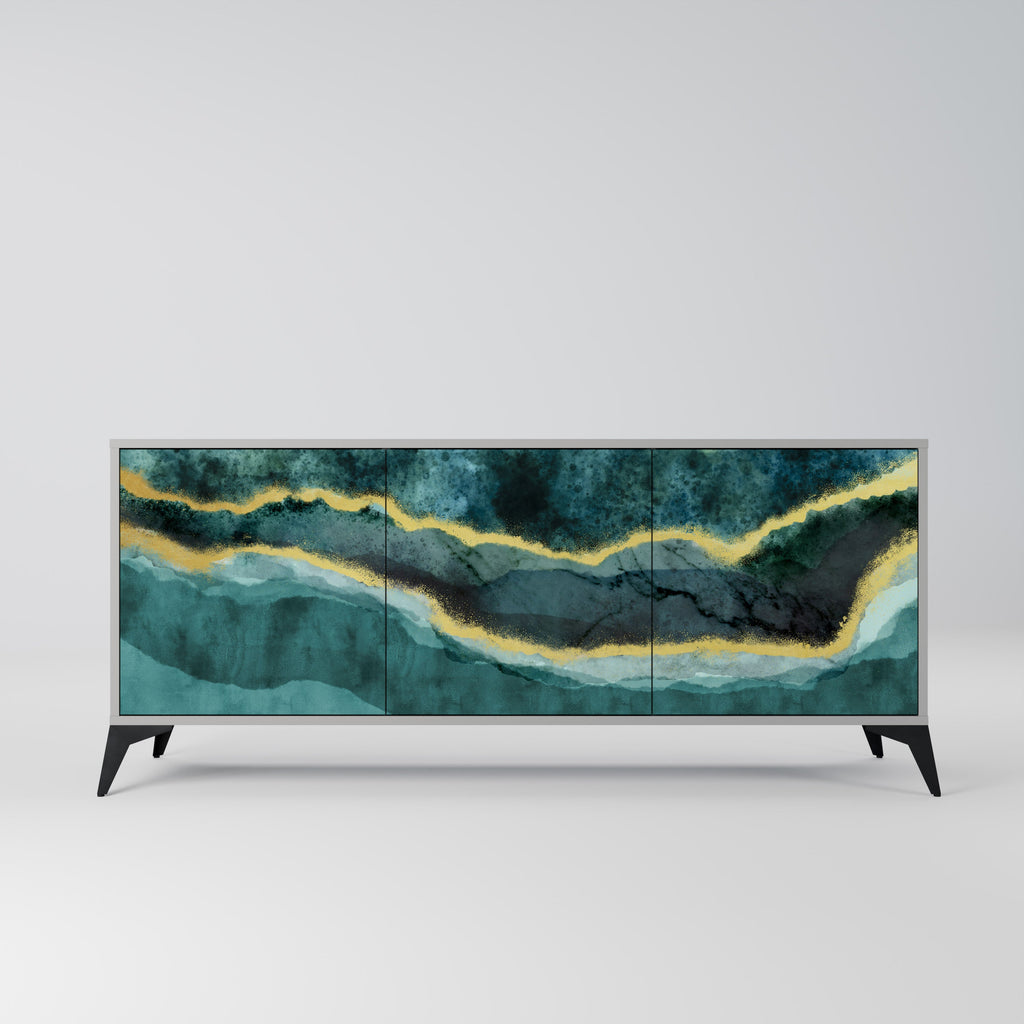 Buffet 3 portes GOLDRUSH ODYSSEY finition grise