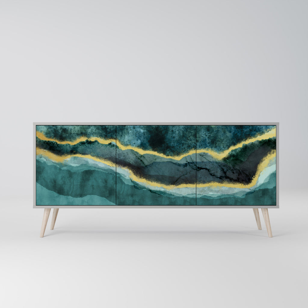 Buffet 3 portes GOLDRUSH ODYSSEY finition grise