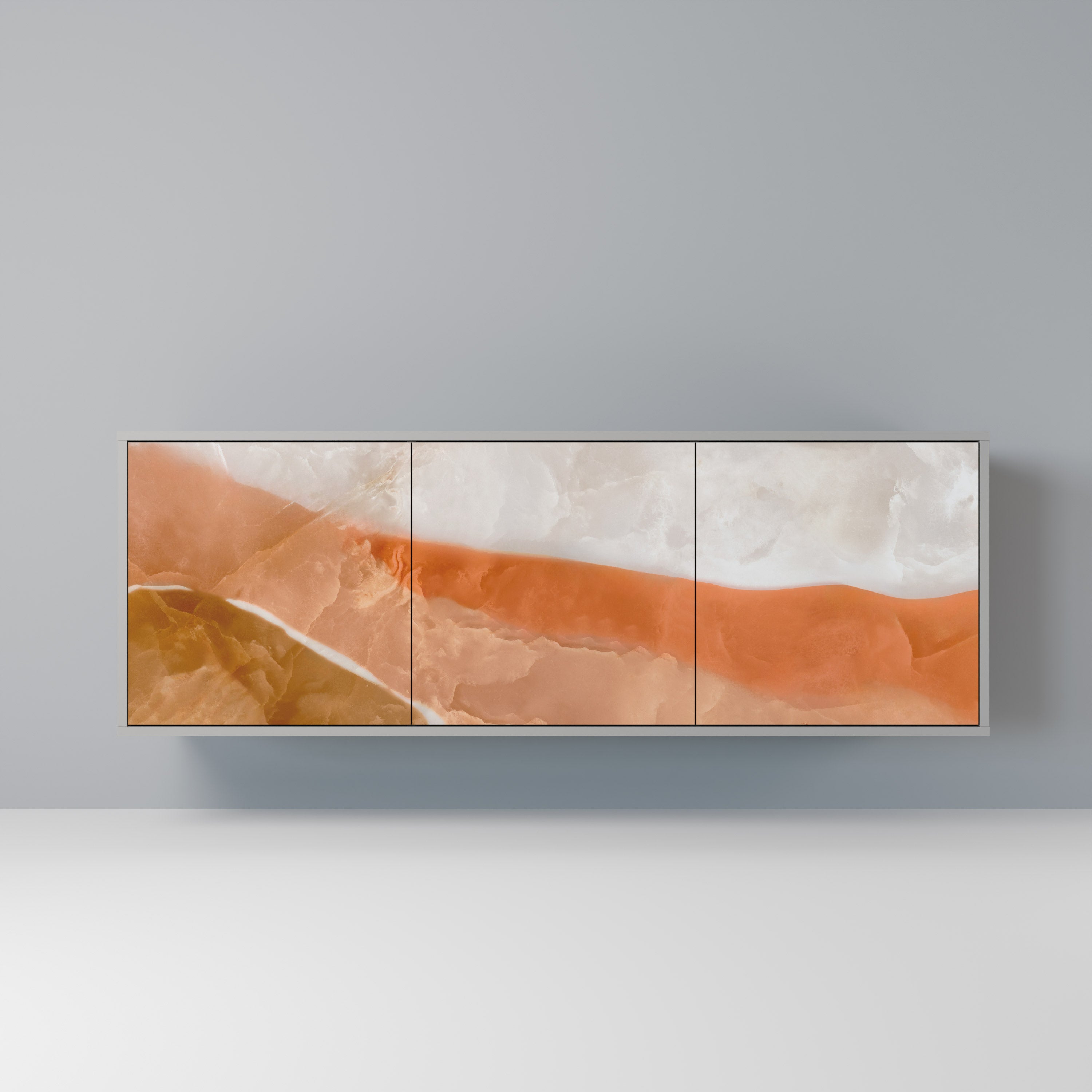 Buffet 3 portes SANDHILLS SPLENDOUR finition grise