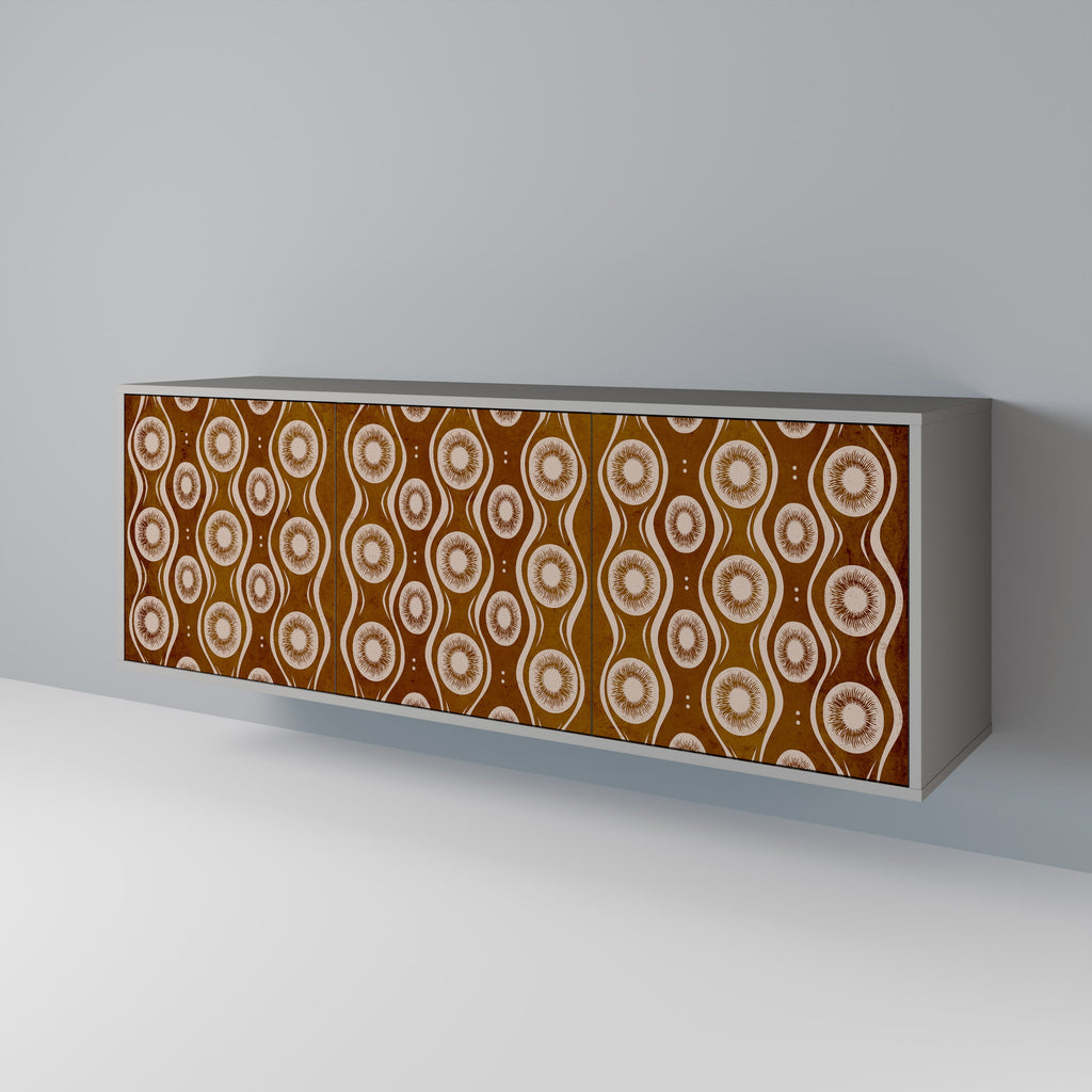 Buffet 3 portes BROWN EYES finition grise