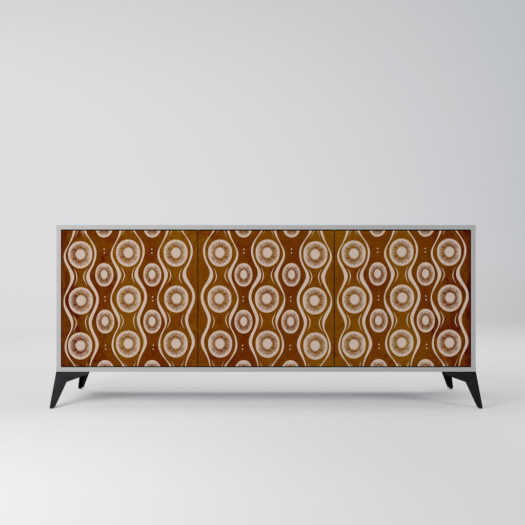 Buffet 3 portes BROWN EYES finition grise