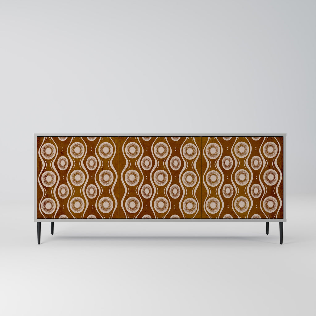 Buffet 3 portes BROWN EYES finition grise