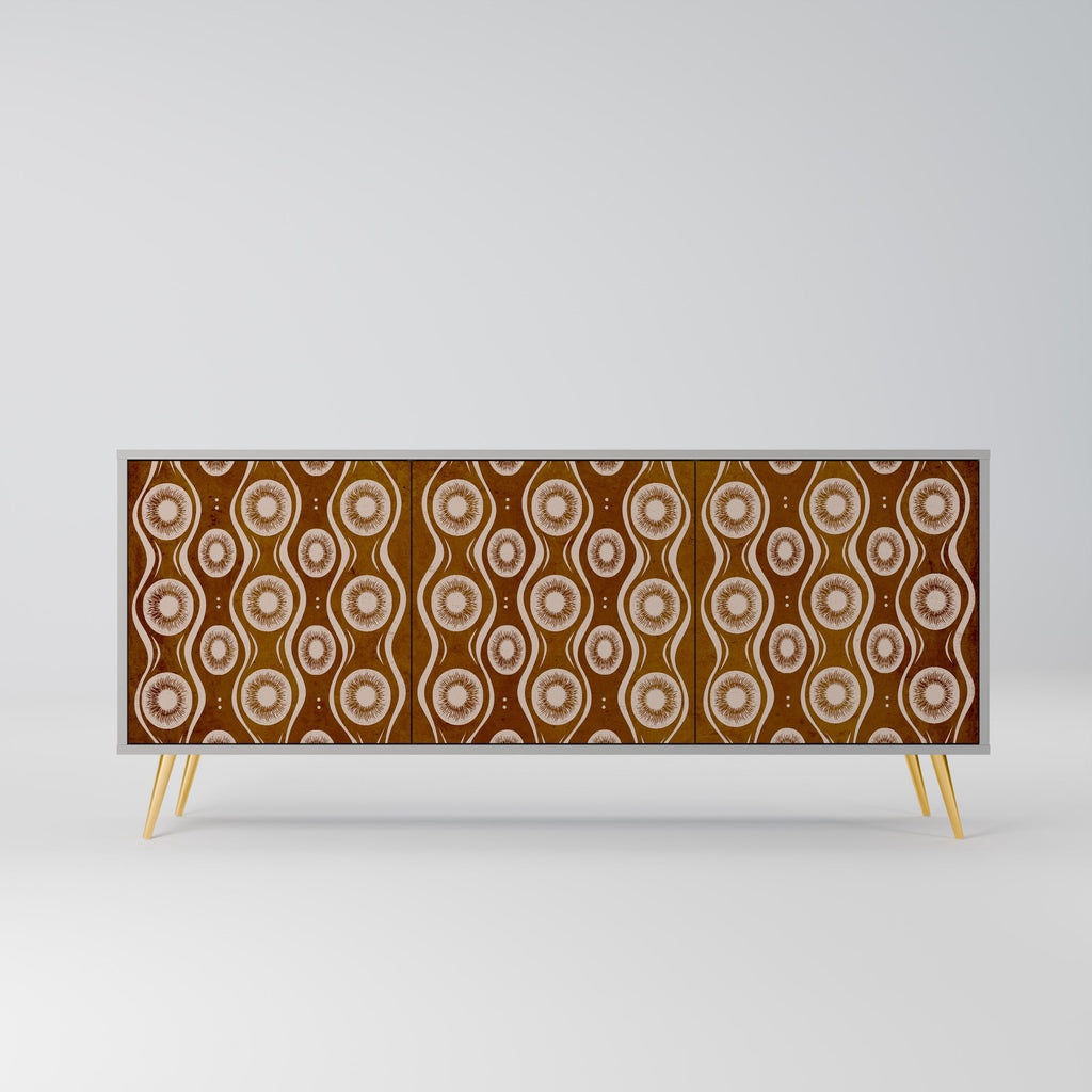 Buffet 3 portes BROWN EYES finition grise