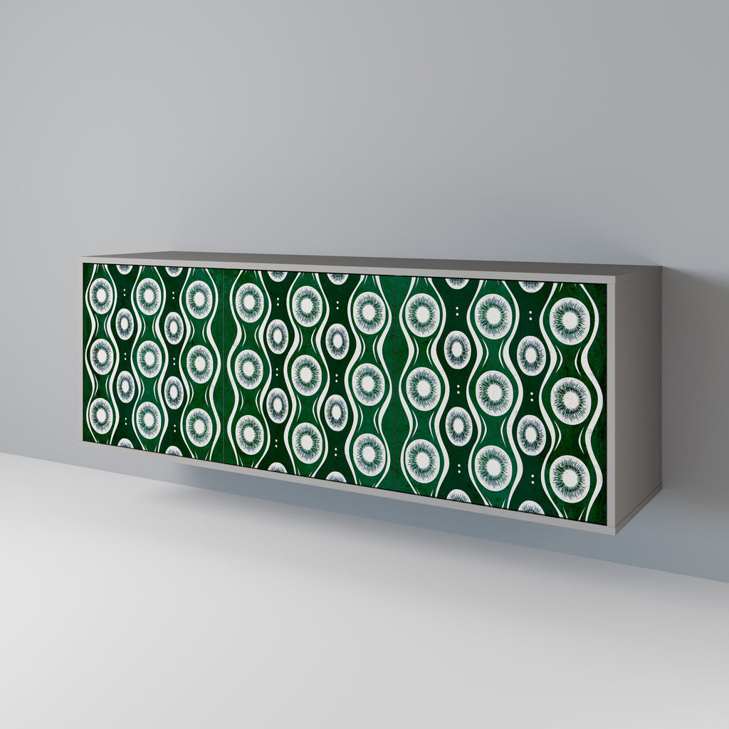 Buffet 3 portes GREEN EYES finition grise