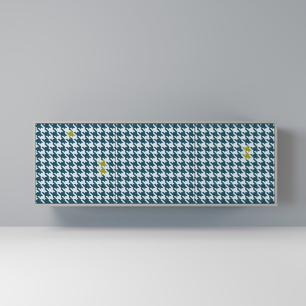 Buffet 3 portes HORS CONTEXTE finition grise