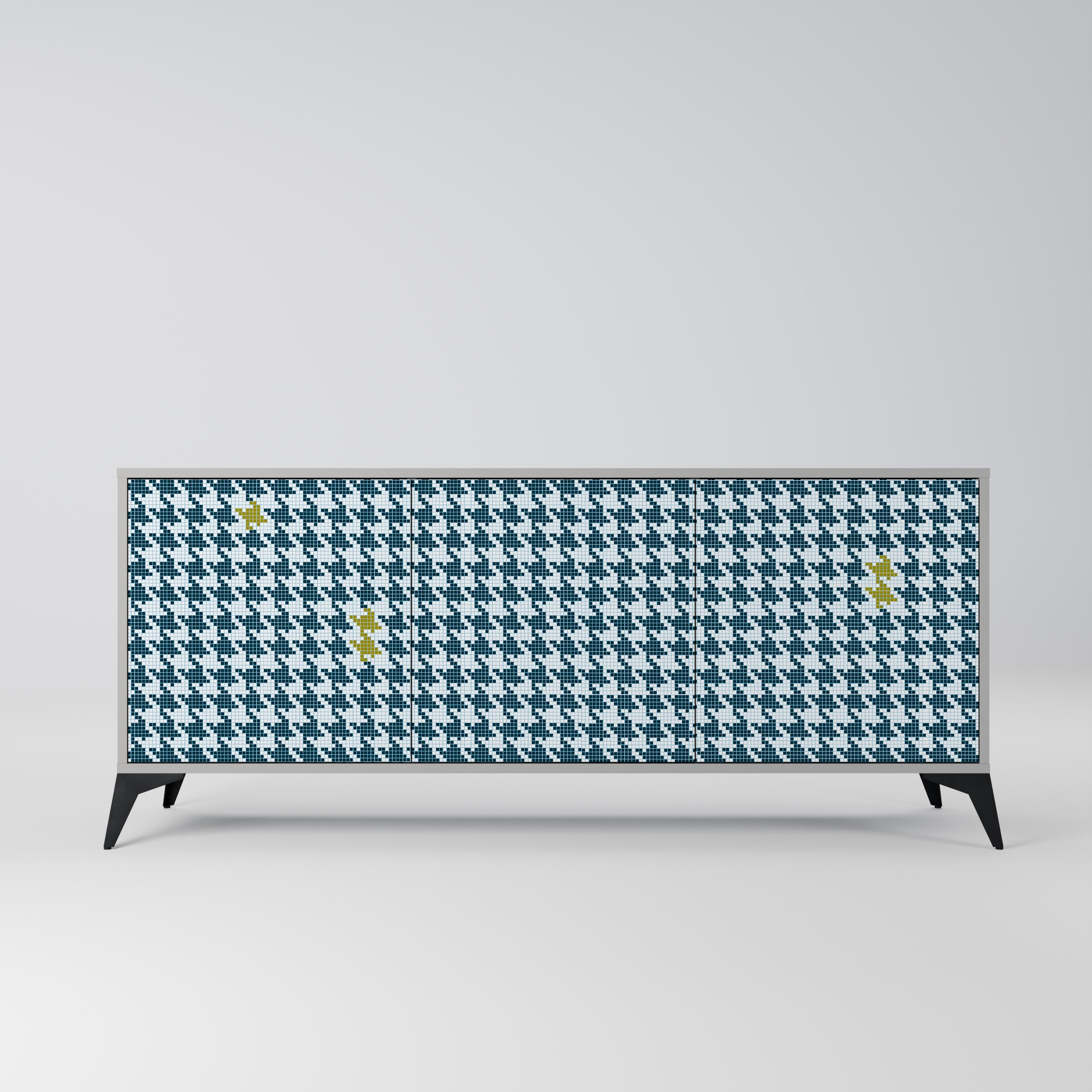 Buffet 3 portes HORS CONTEXTE finition grise