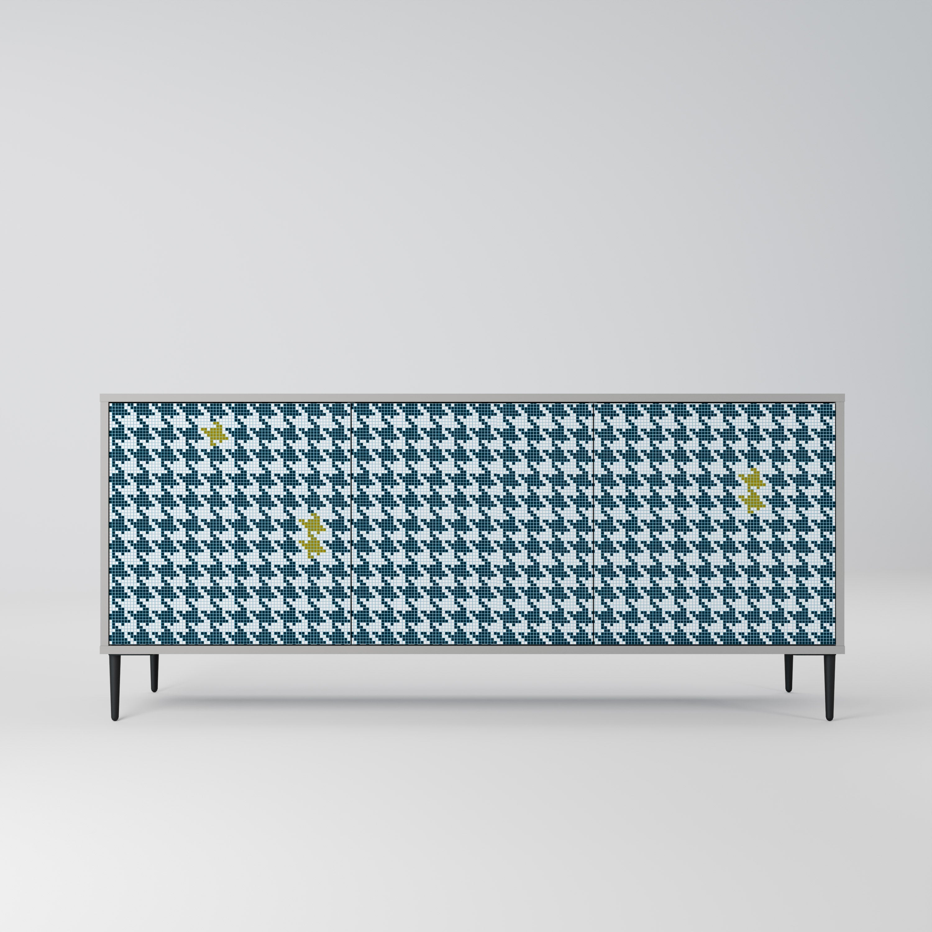 Buffet 3 portes HORS CONTEXTE finition grise