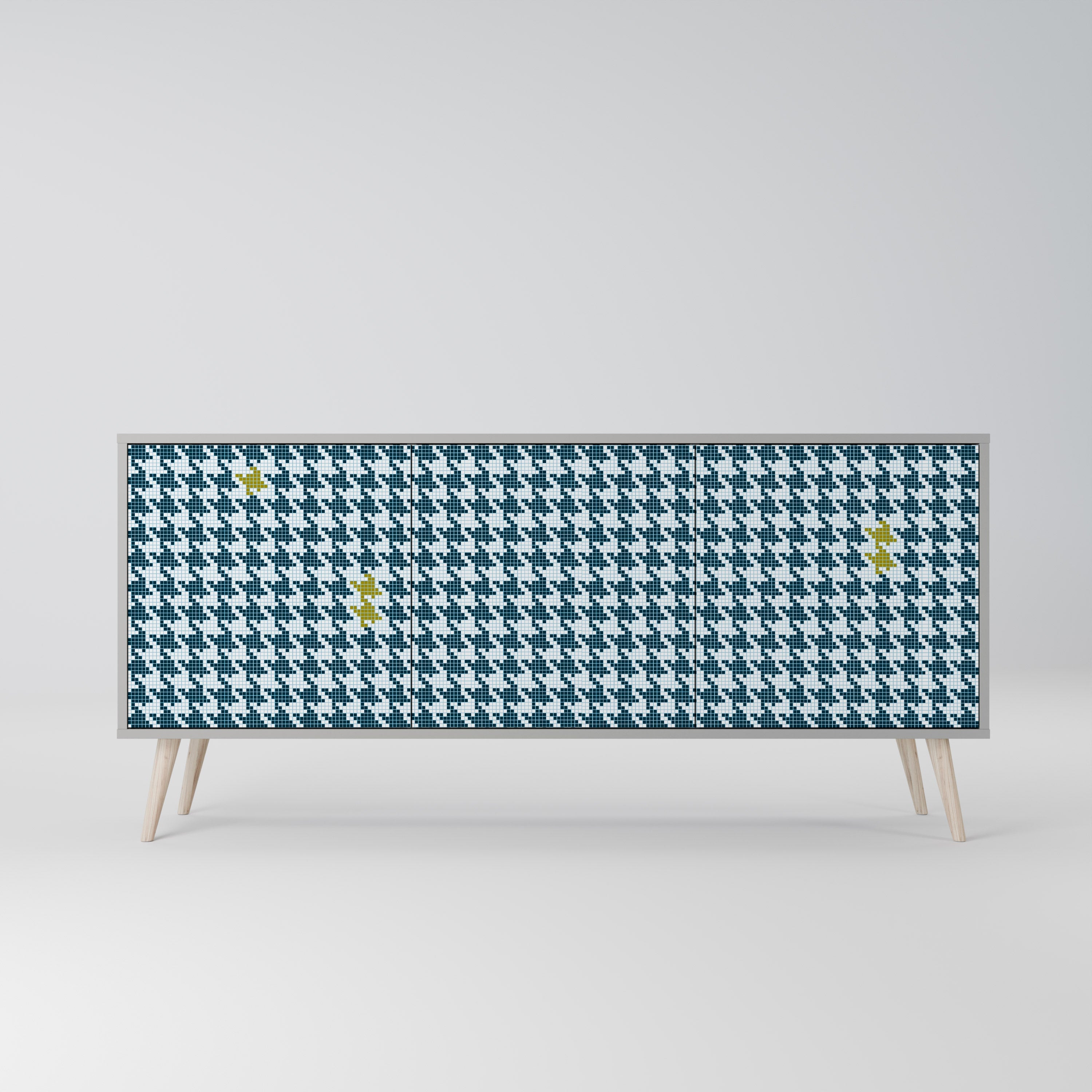 Buffet 3 portes HORS CONTEXTE finition grise