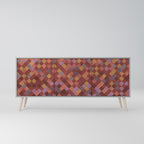 PAINTED SQUARES 3-Door Sideboard