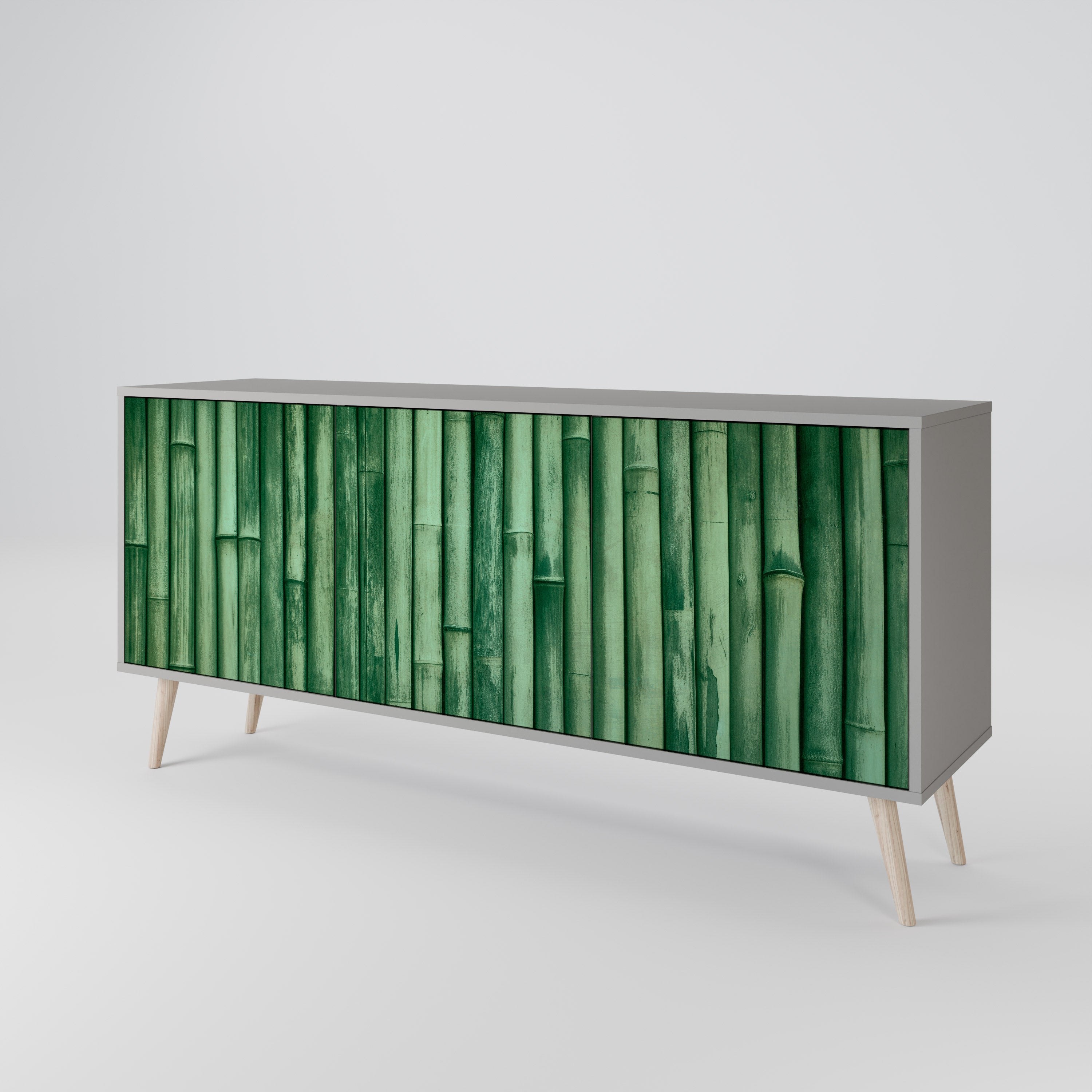NATURAL GREEN 3-Door Sideboard