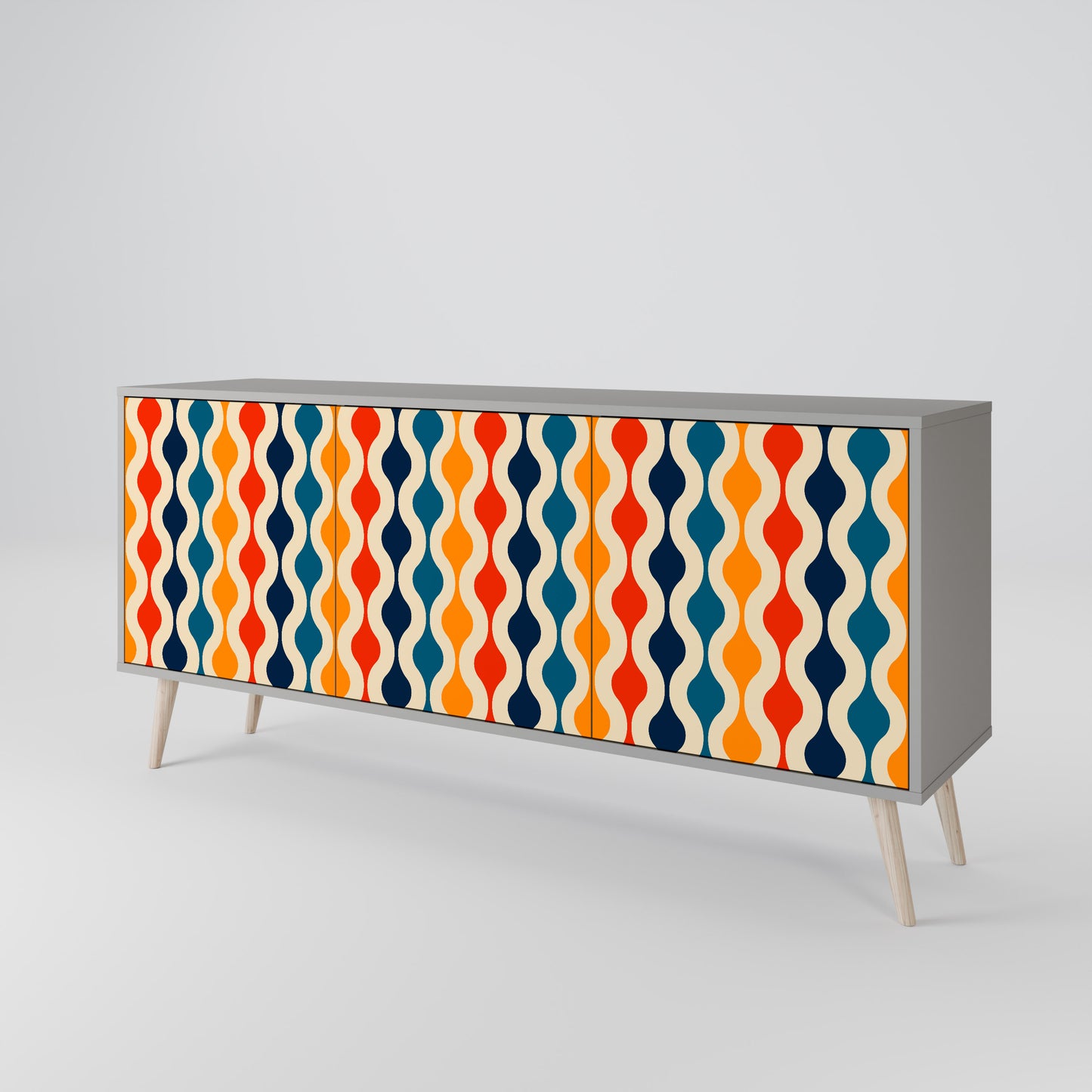COLORFUL NOSTALGIA 3-Door Sideboard