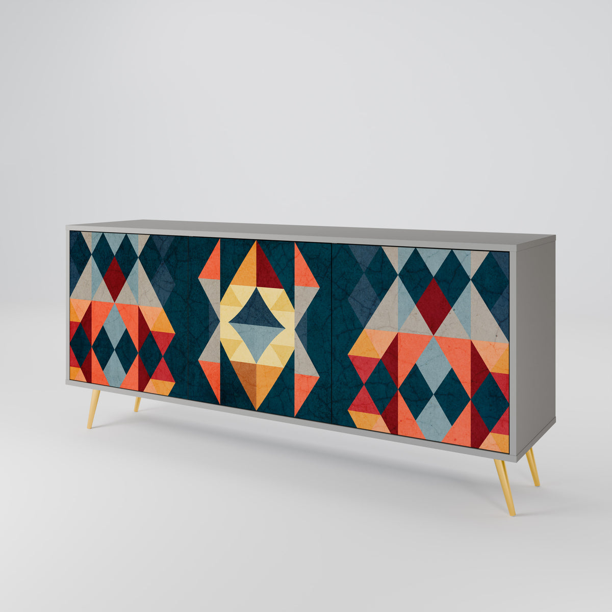 CRACKED ILLUSION 3-Door Sideboard