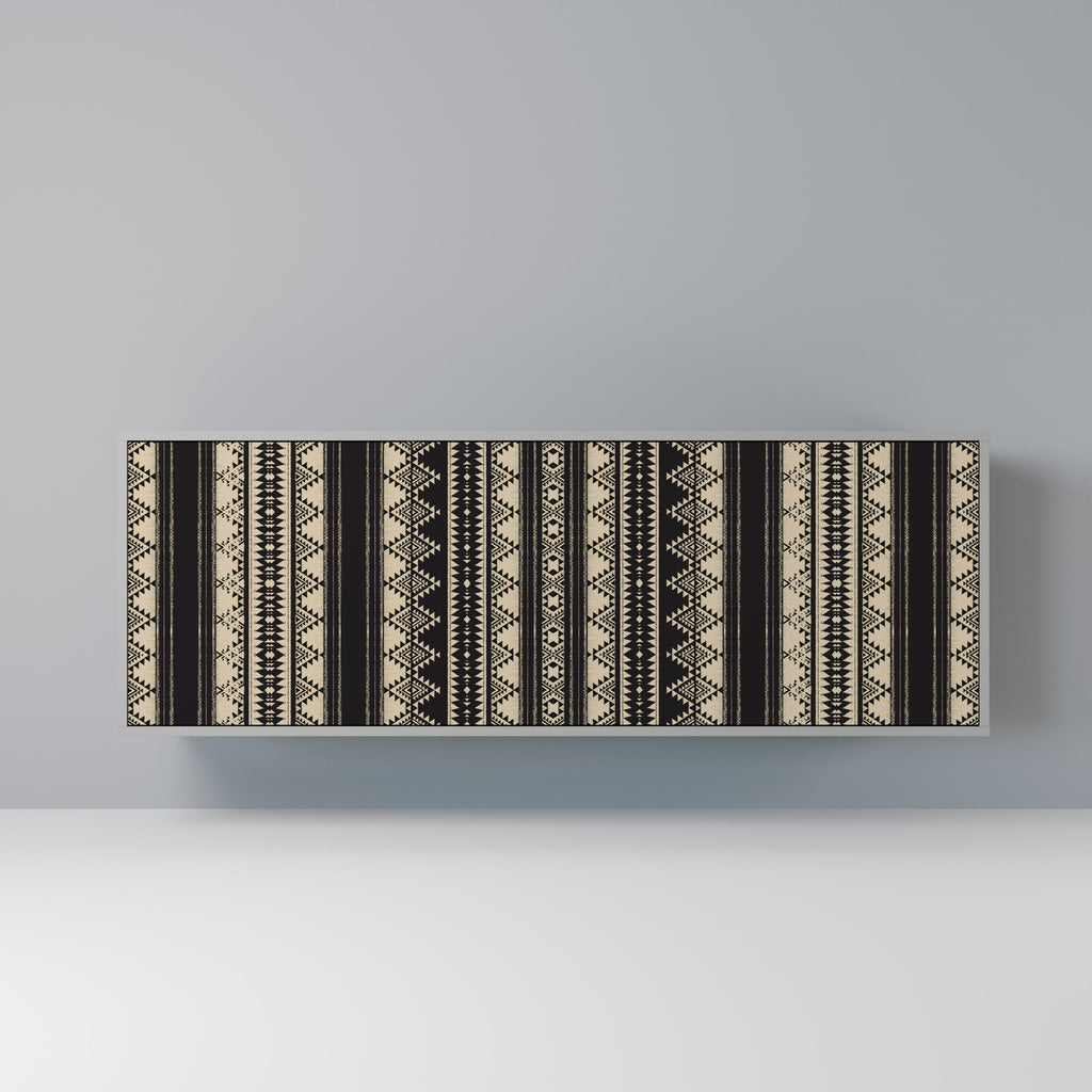 Buffet 3 portes AZTEC finition grise