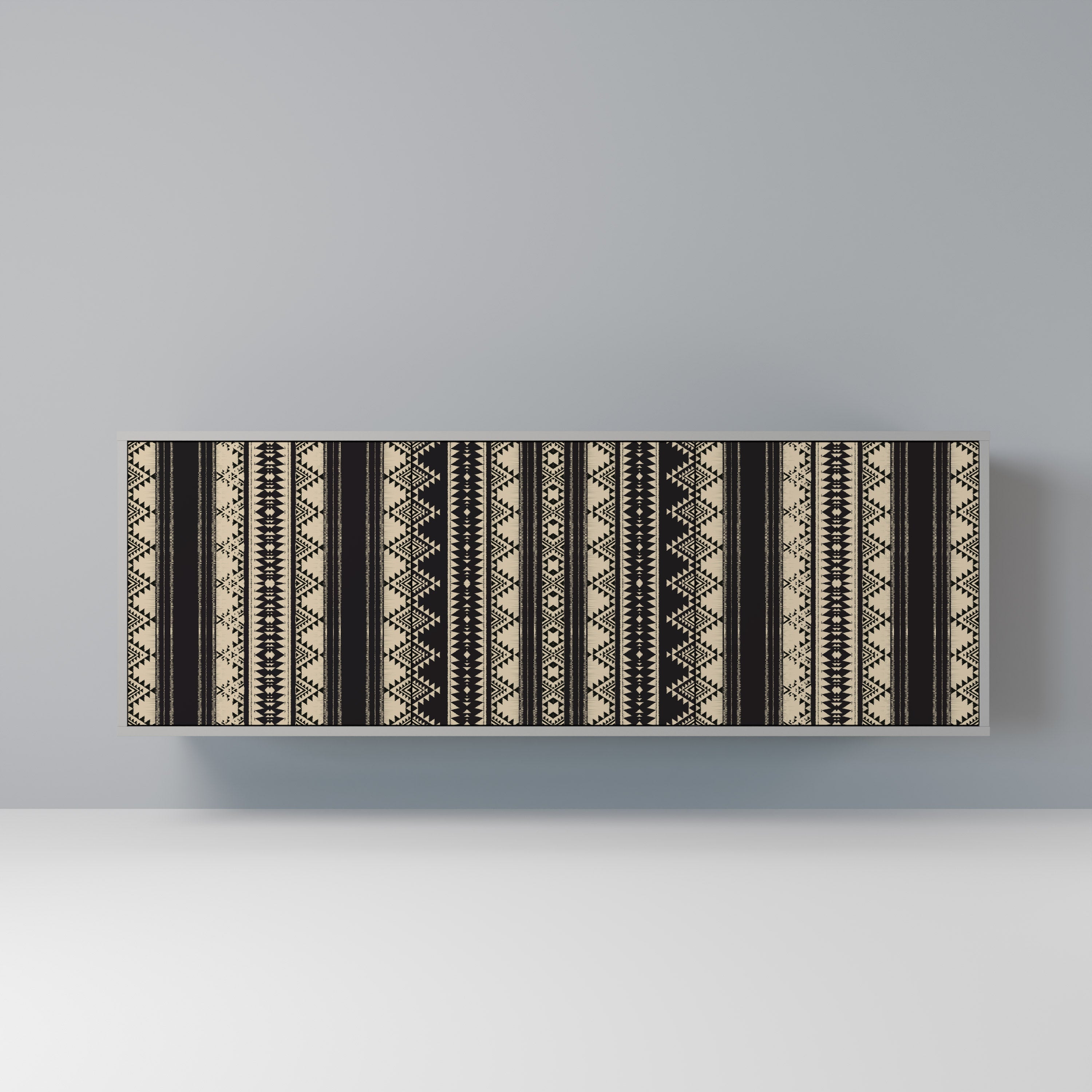 Buffet 3 portes AZTEC finition grise