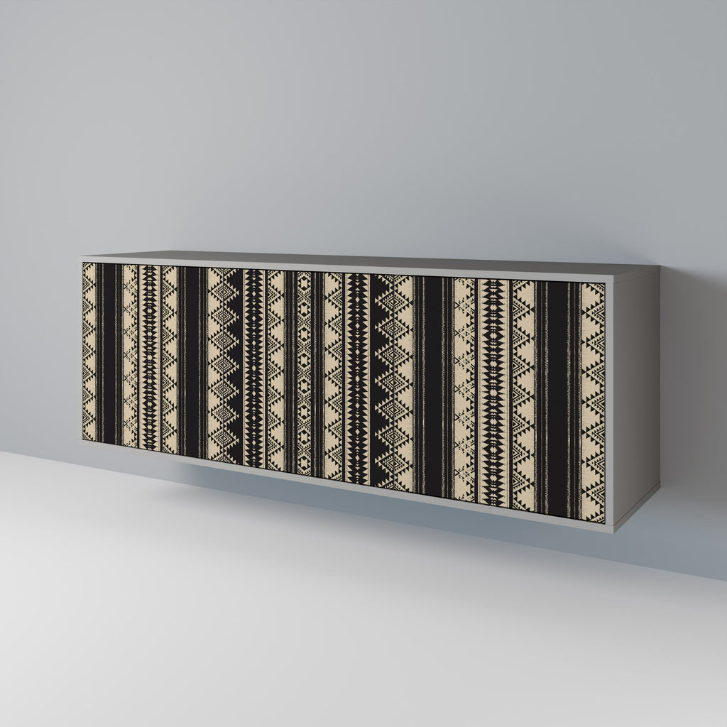 Buffet 3 portes AZTEC finition grise