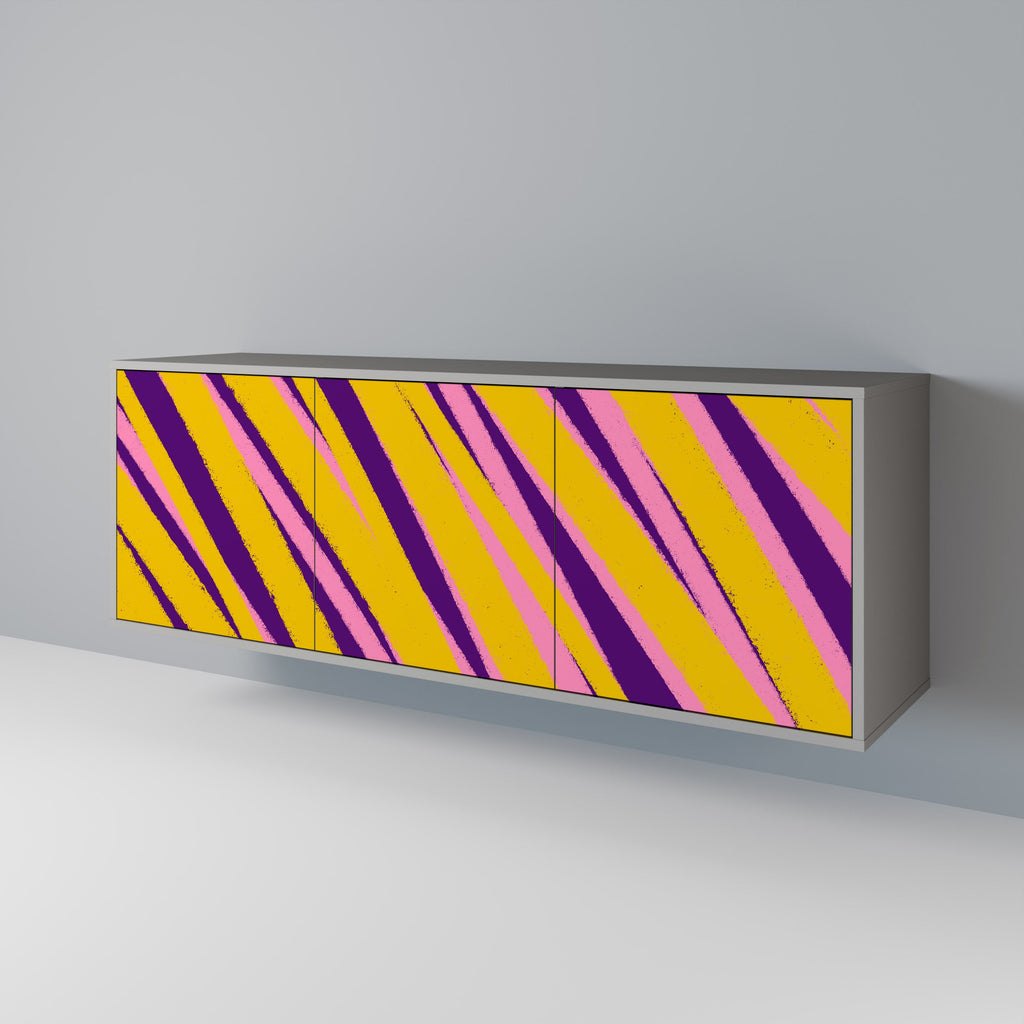 Buffet 3 portes DREAMS COME TRUE en finition grise