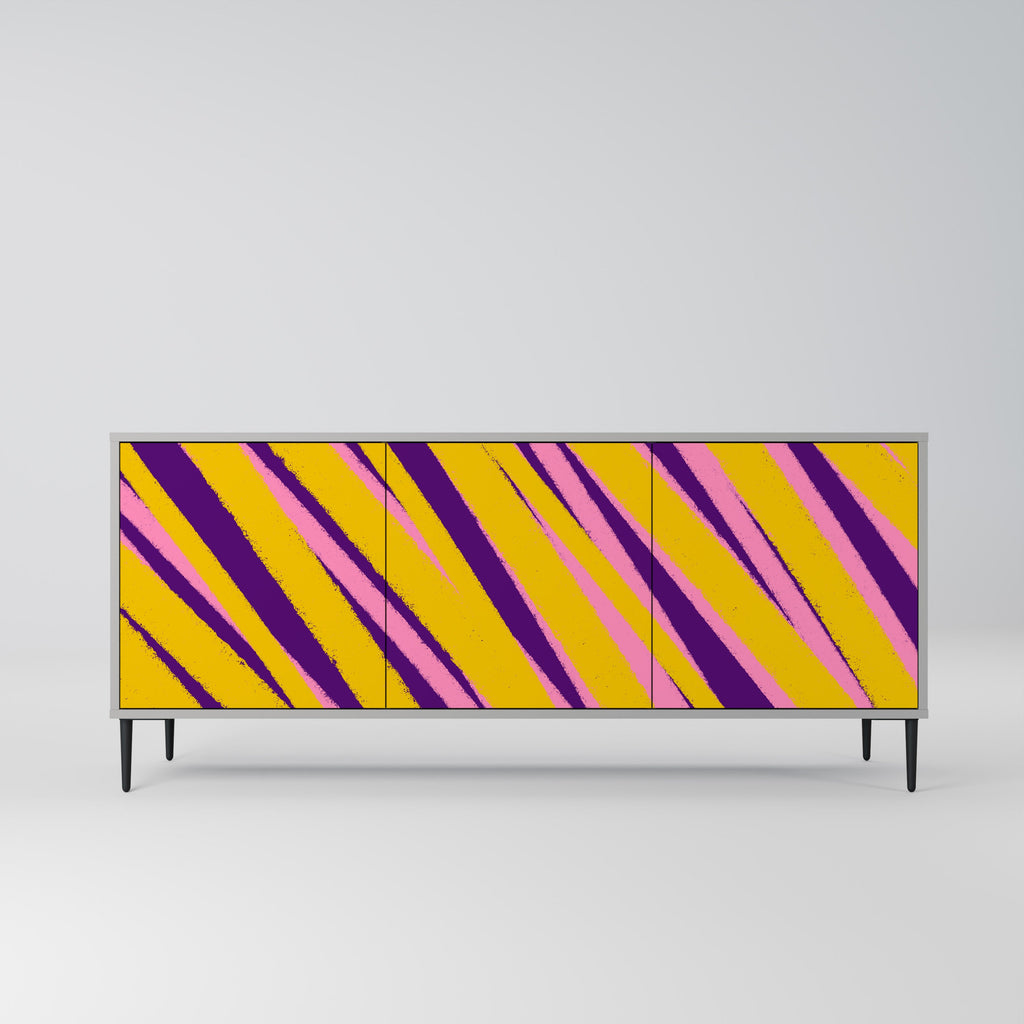 Buffet 3 portes DREAMS COME TRUE en finition grise