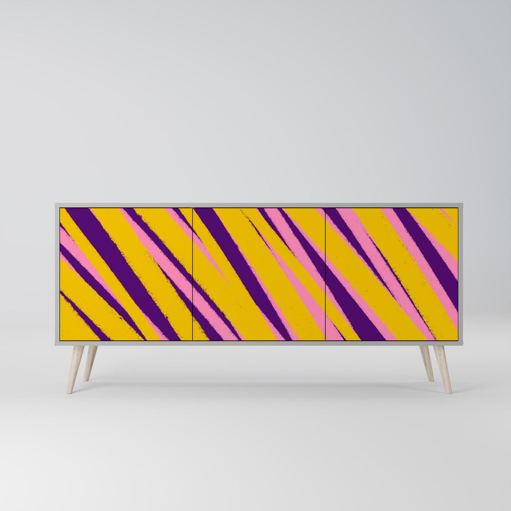 Buffet 3 portes DREAMS COME TRUE en finition grise