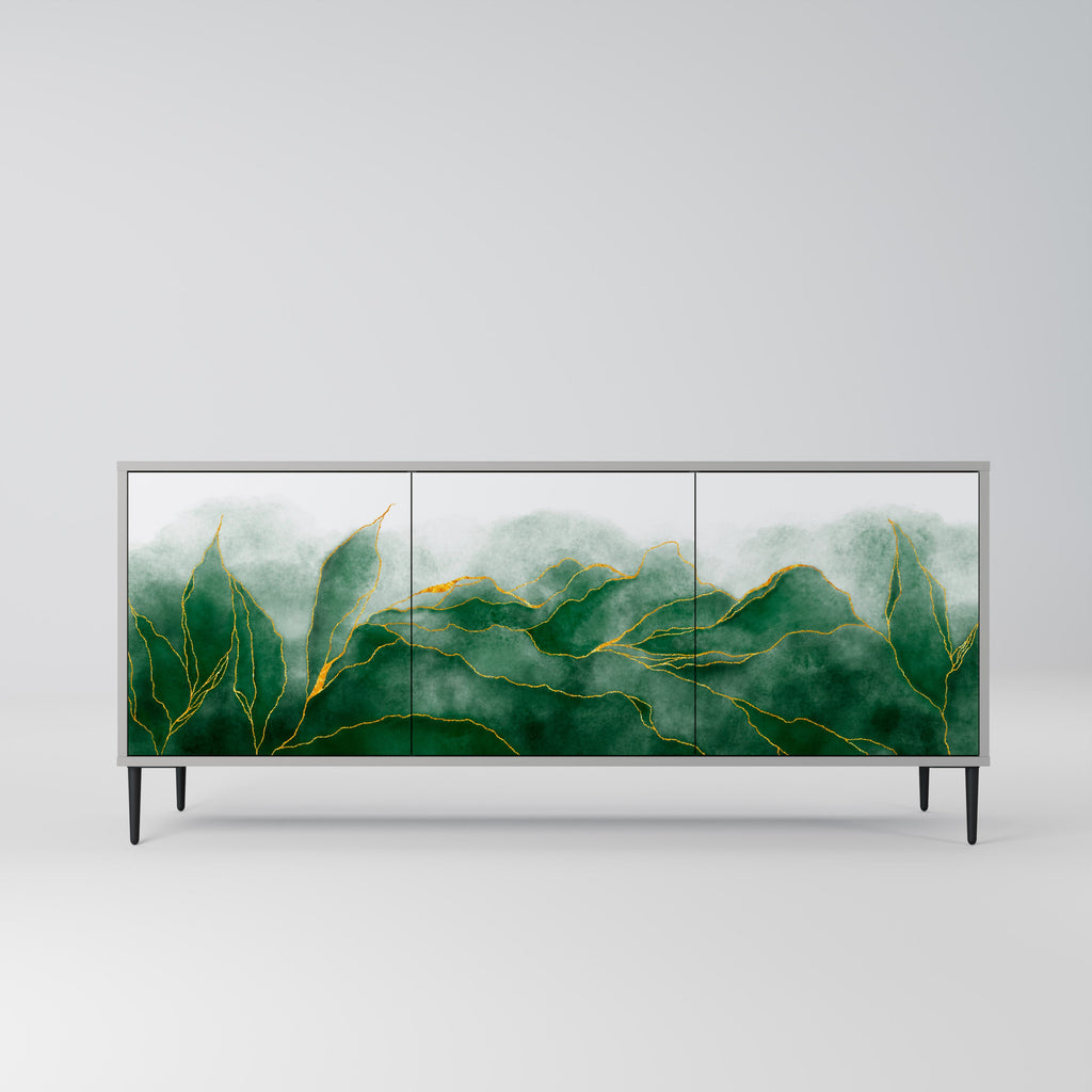 Buffet 3 portes EXPENSIVE NATURE en finition grise