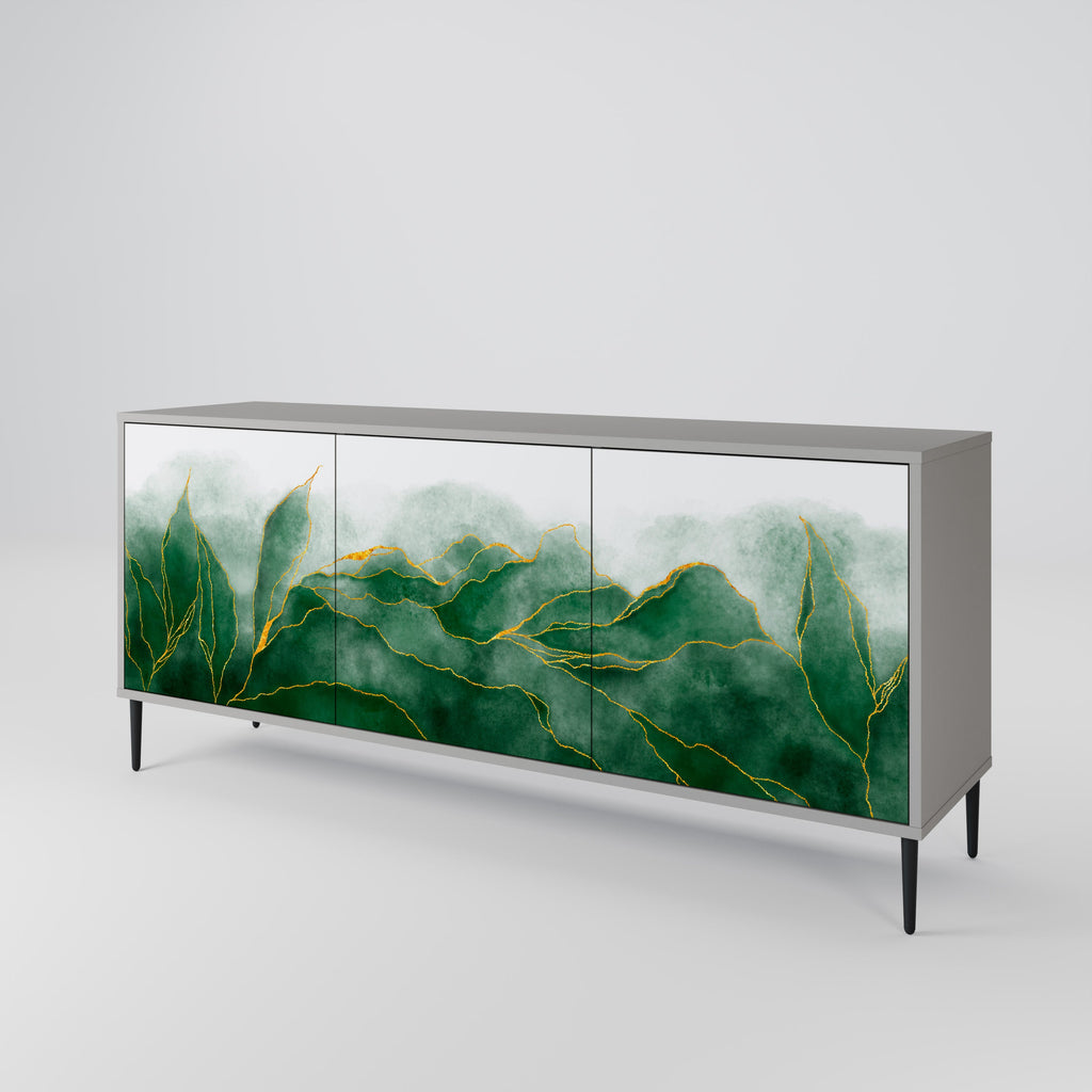 Buffet 3 portes EXPENSIVE NATURE en finition grise