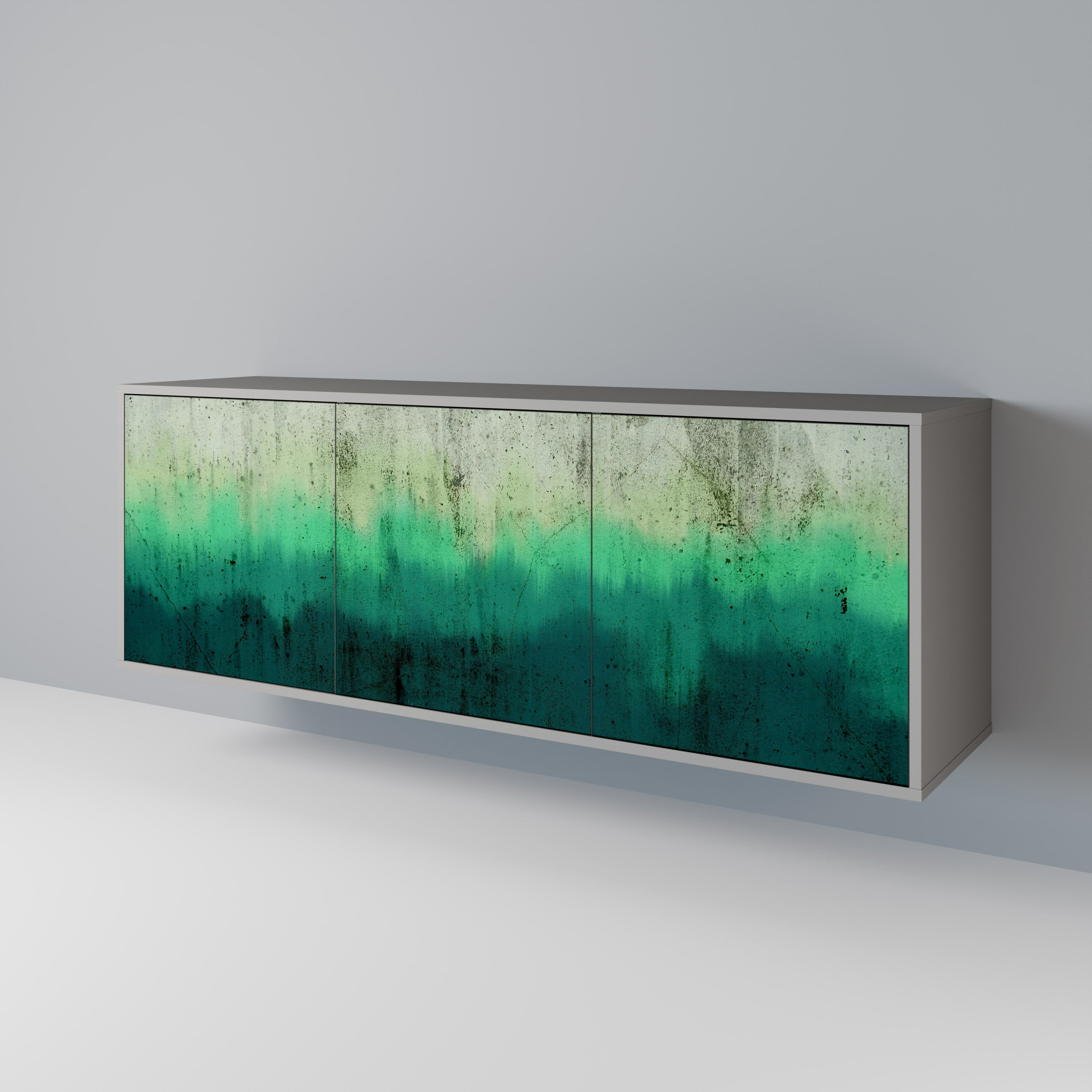 Buffet 3 portes NORTHERN LIGHTS en finition grise