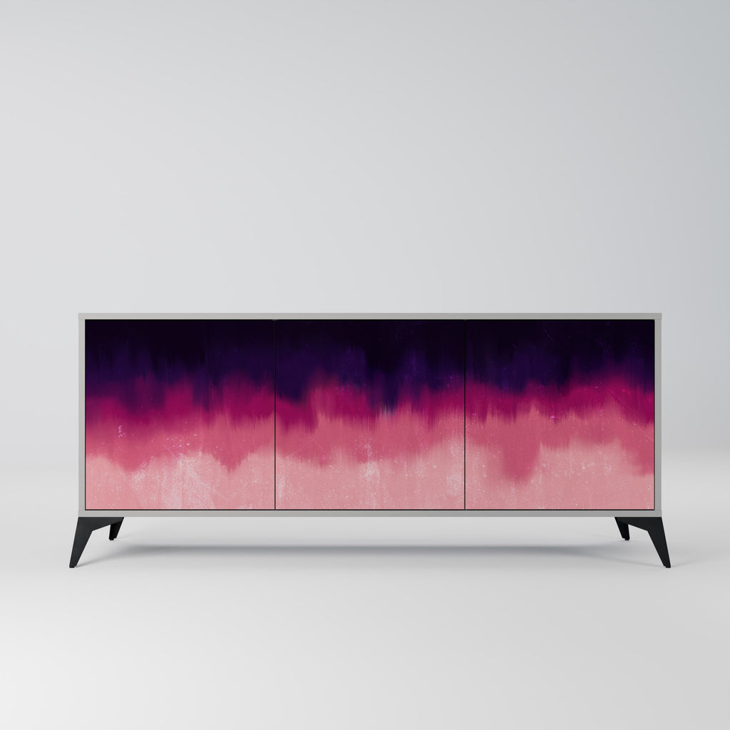 Buffet 3 portes AURORA BOREALIS finition grise