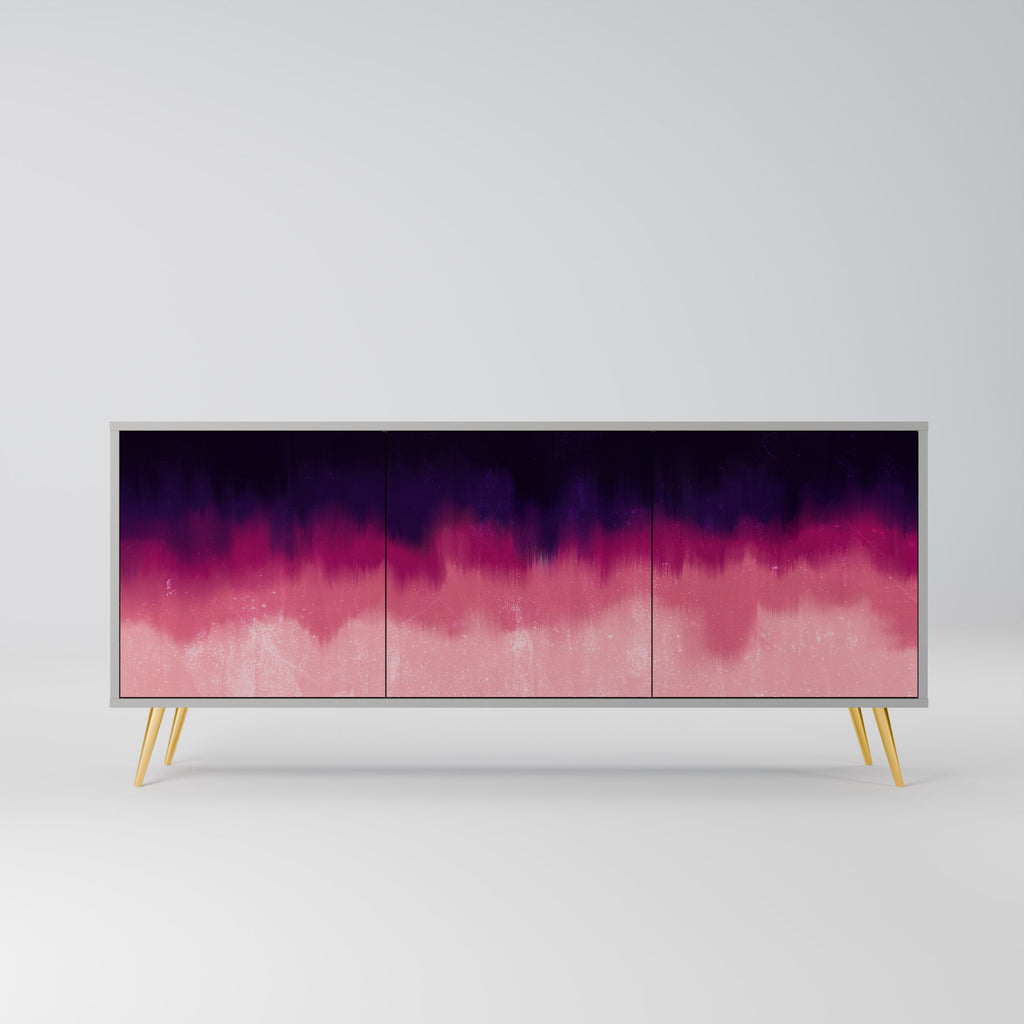 Buffet 3 portes AURORA BOREALIS finition grise