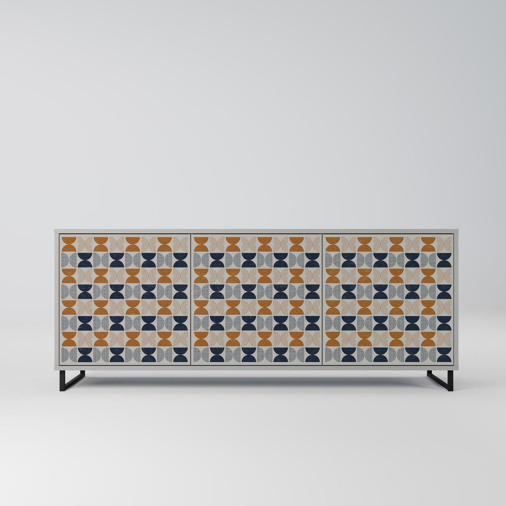 Buffet 3 portes REFLECTION RANGE en finition grise