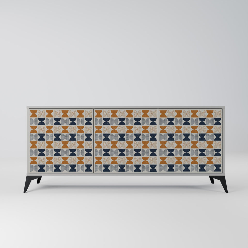 Buffet 3 portes REFLECTION RANGE en finition grise