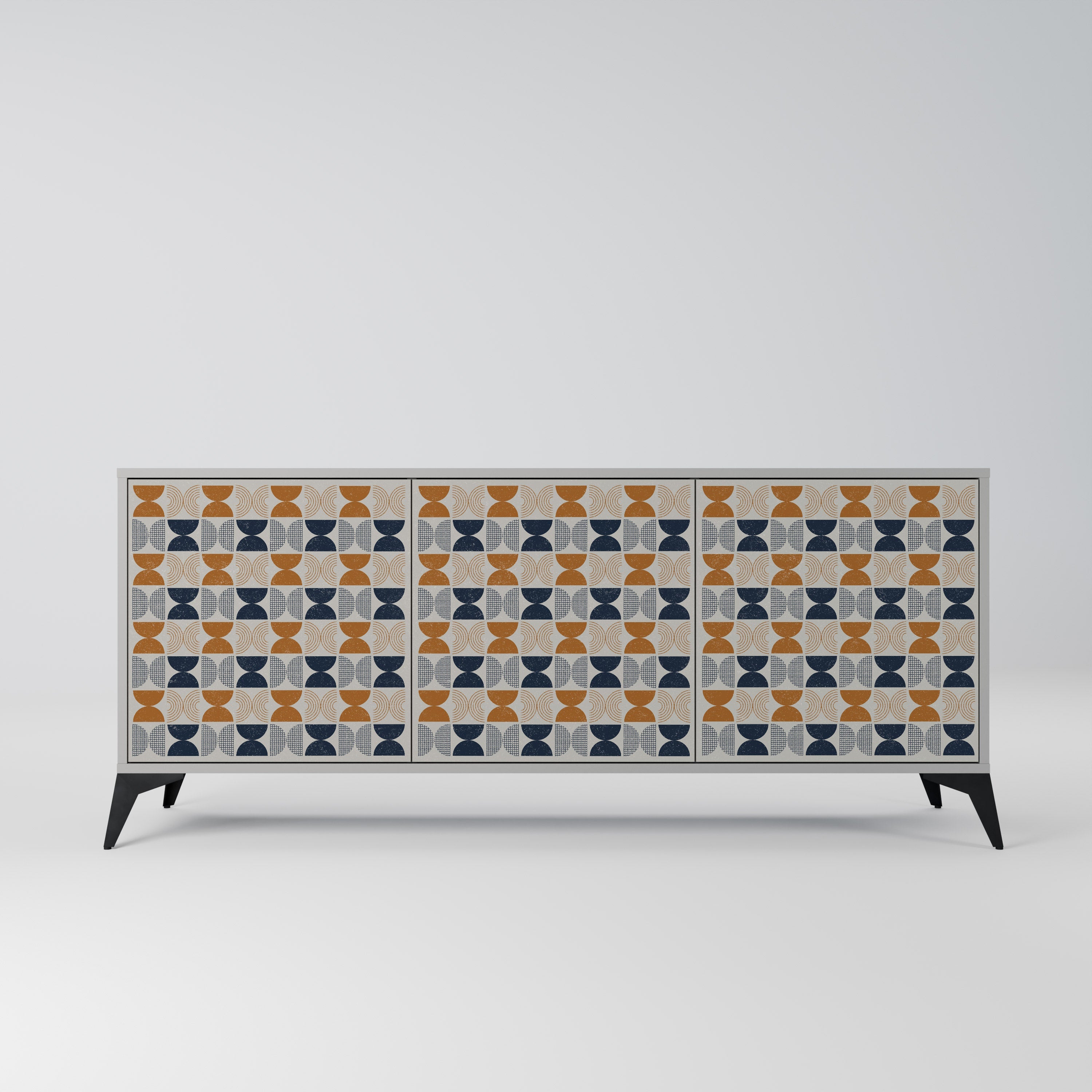 Buffet 3 portes REFLECTION RANGE en finition grise