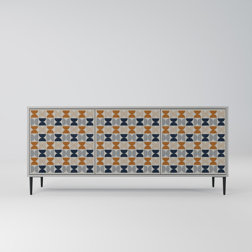 Buffet 3 portes REFLECTION RANGE en finition grise