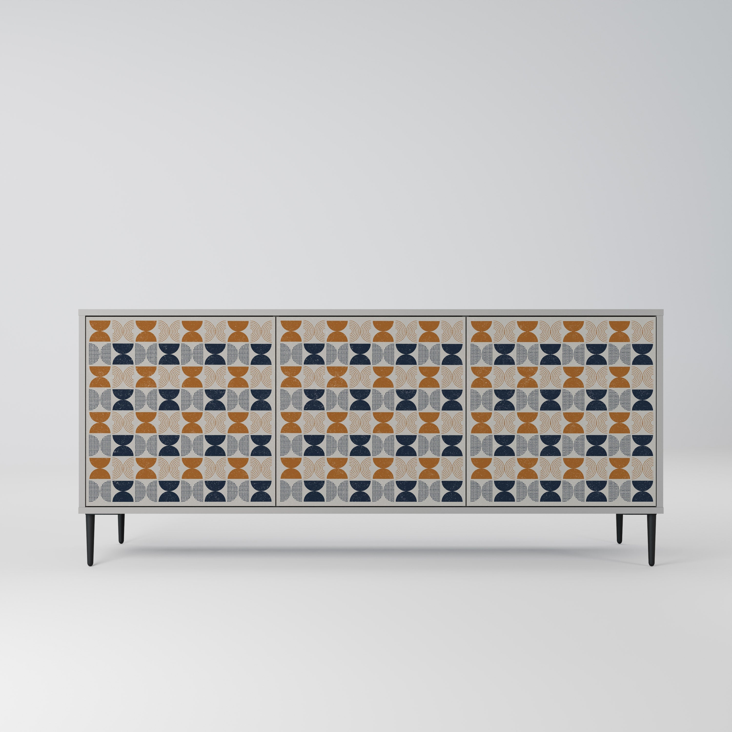 Buffet 3 portes REFLECTION RANGE en finition grise