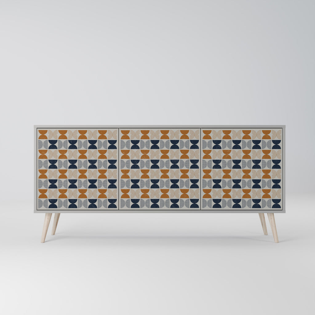 Buffet 3 portes REFLECTION RANGE en finition grise