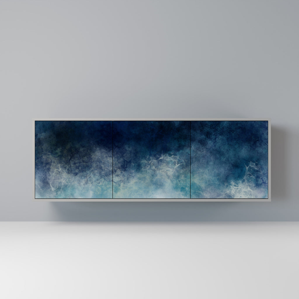 Buffet 3 portes CELESTIAL FALL en finition grise