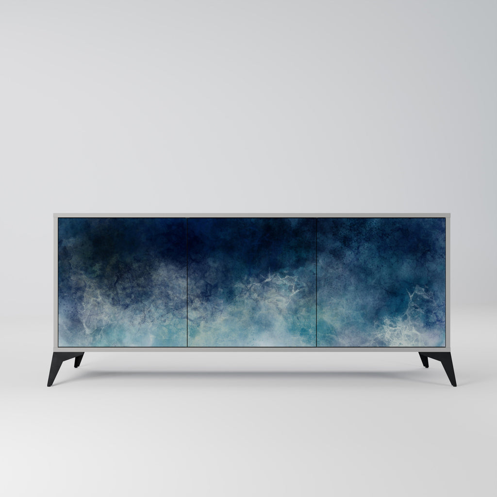 Buffet 3 portes CELESTIAL FALL en finition grise