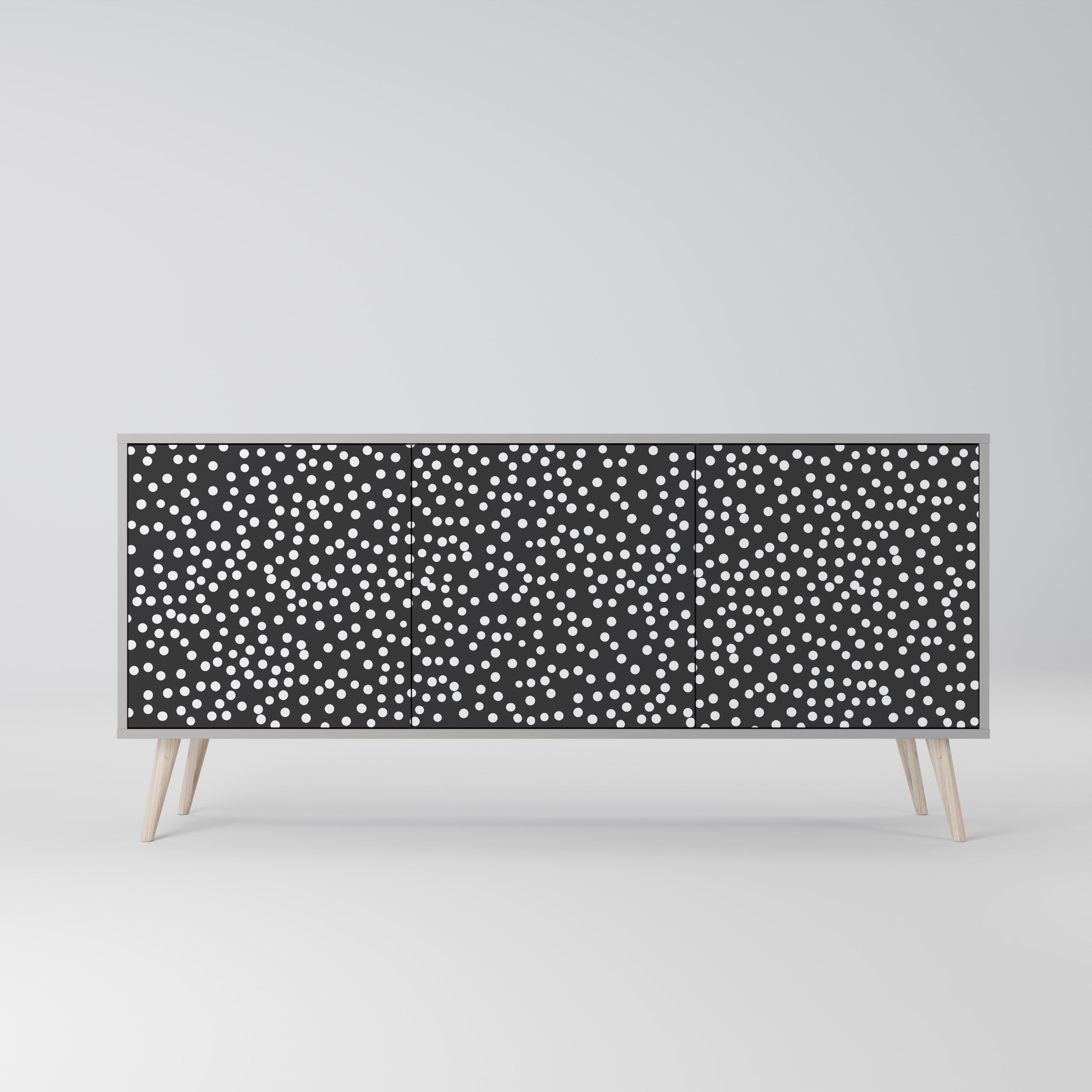 Buffet 3 portes BLINDING LIGHTS en finition grise