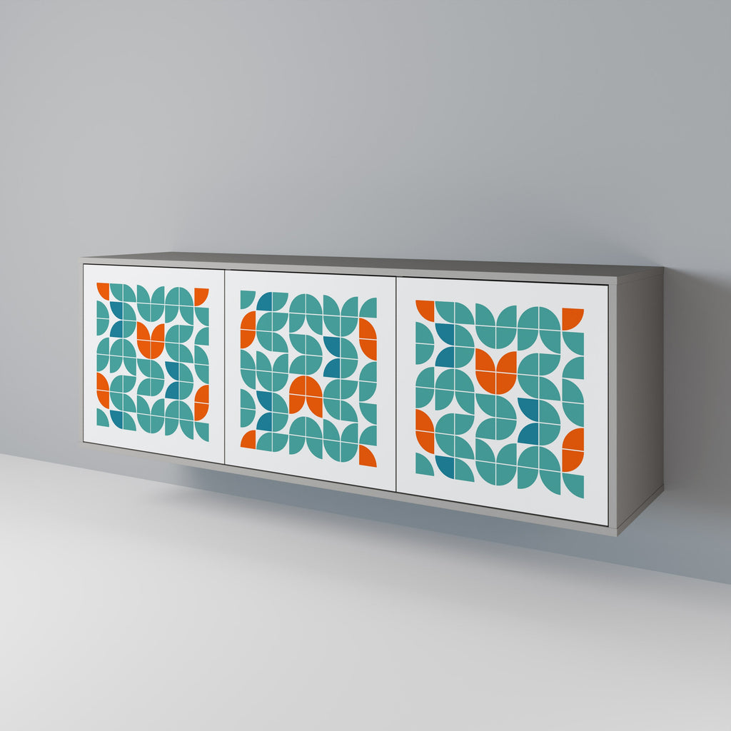 Buffet 3 portes BE THE CHANGE en finition grise