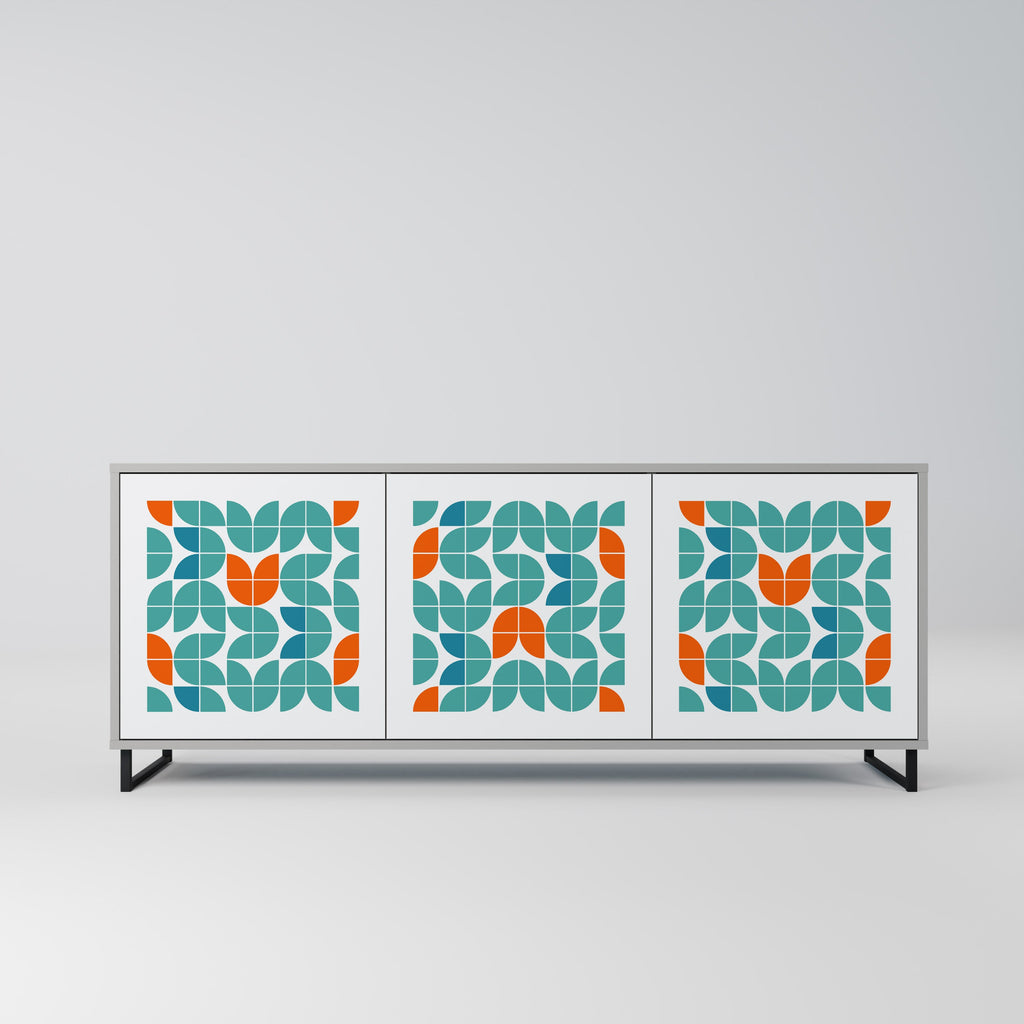 Buffet 3 portes BE THE CHANGE en finition grise